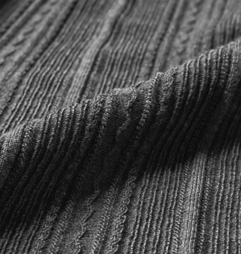 Textured Raw Hem Cardigan