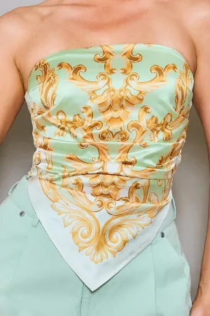 The Lemon Scroll Scarf Top