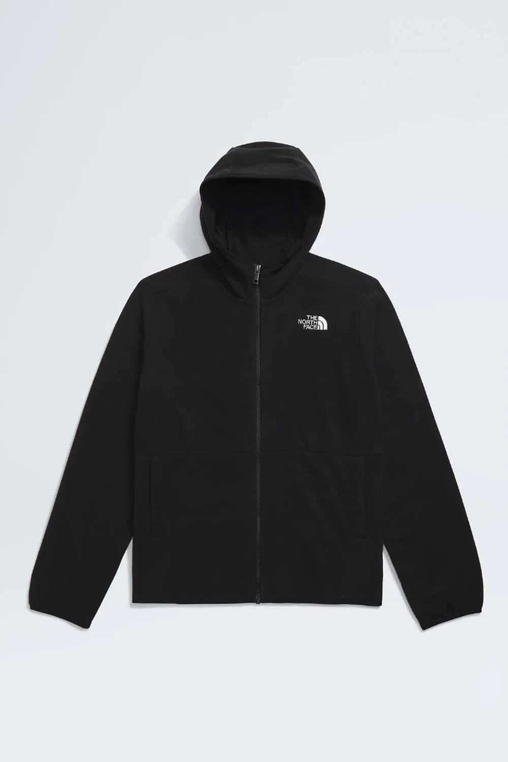 The North Face Glacier Full Zip Hooded Jacket for Big Kids in Black | NF0A8AZK-JK3
