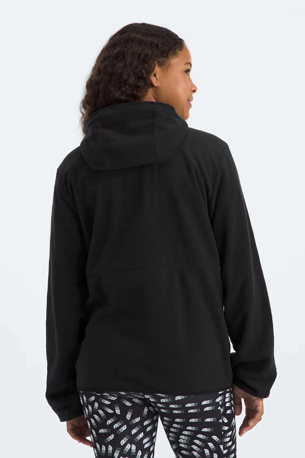 The North Face Glacier Full Zip Hooded Jacket for Big Kids in Black | NF0A8AZK-JK3