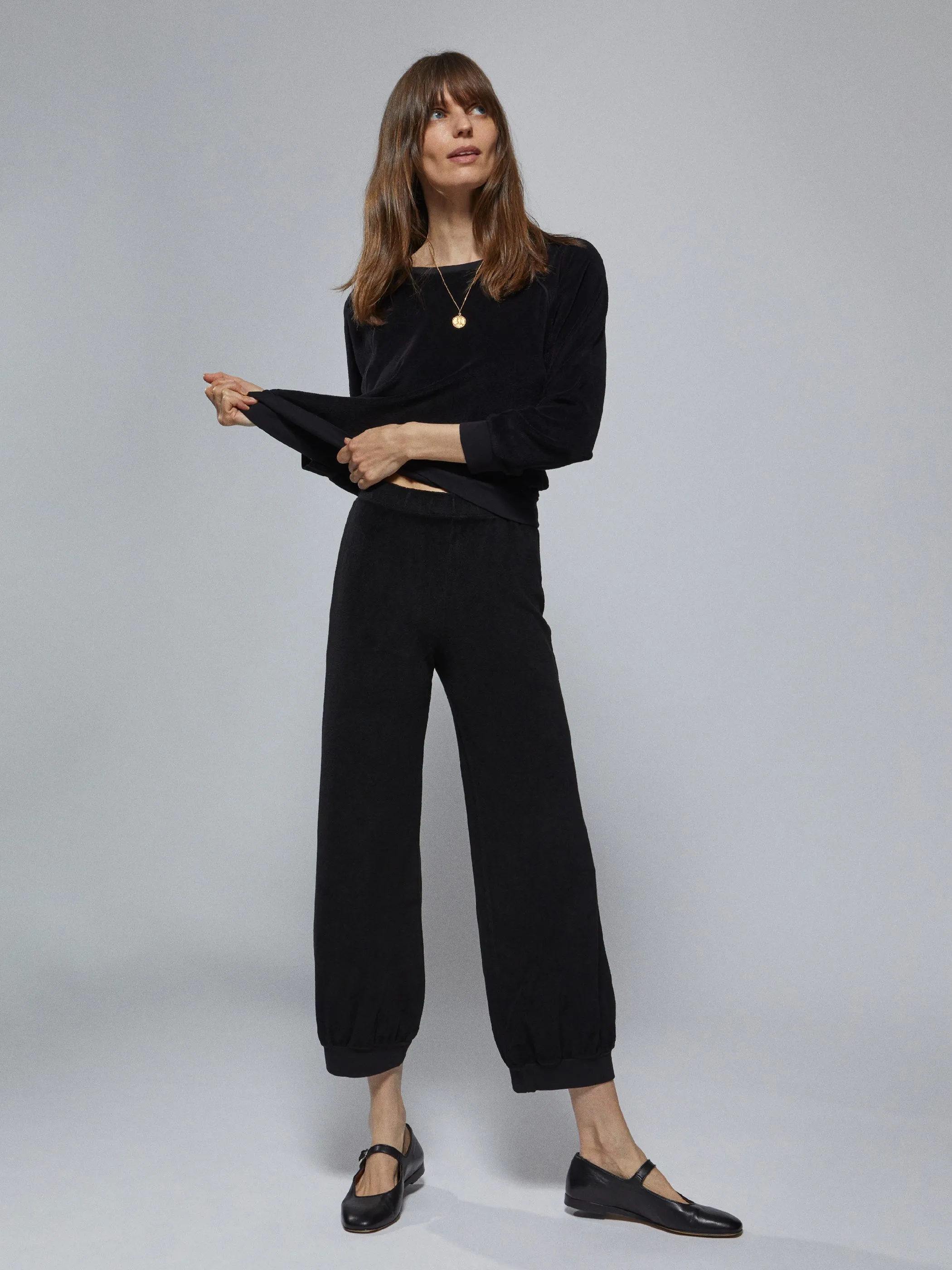 The Saba Raglan Top in Terry