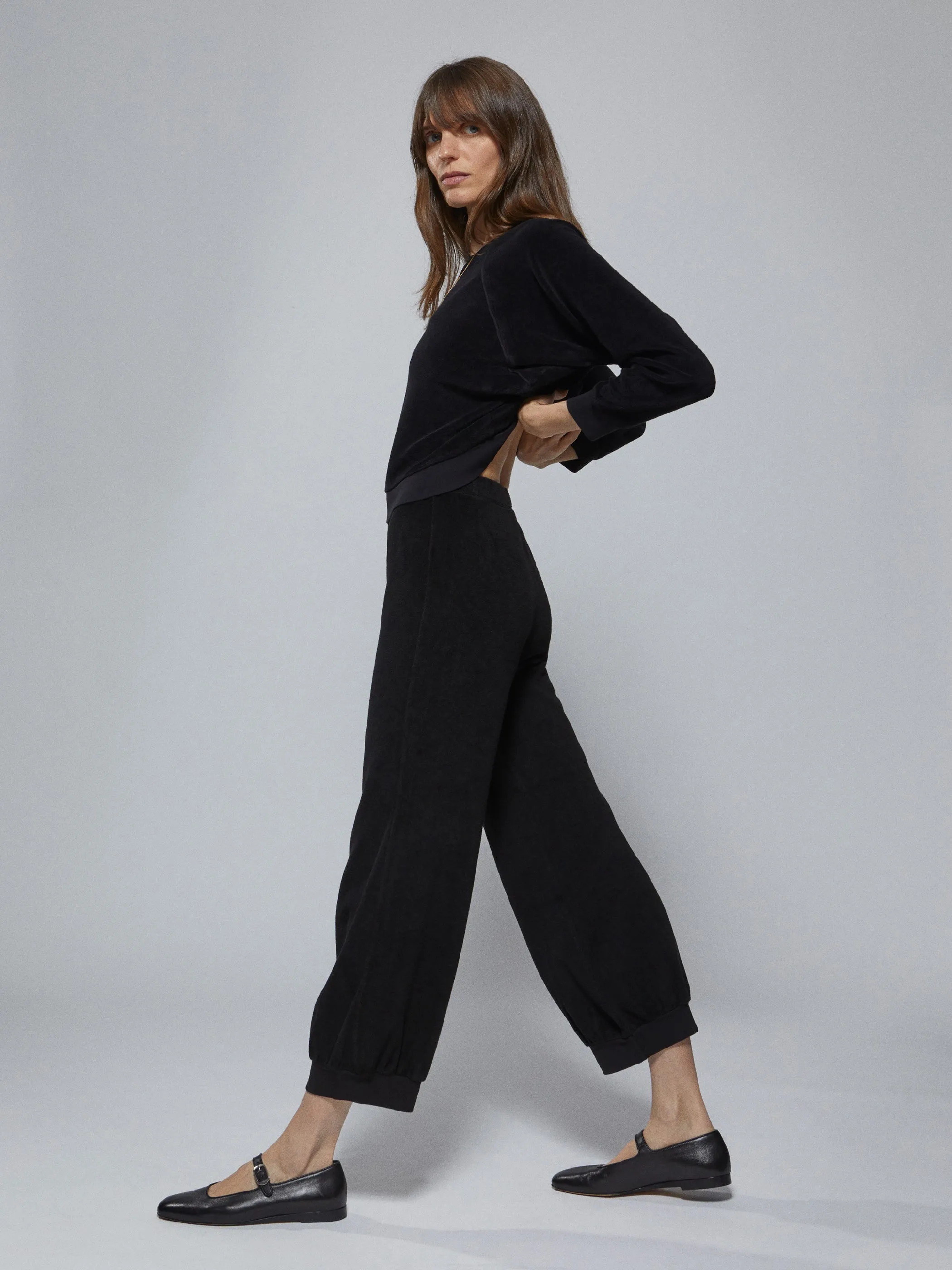 The Saba Raglan Top in Terry