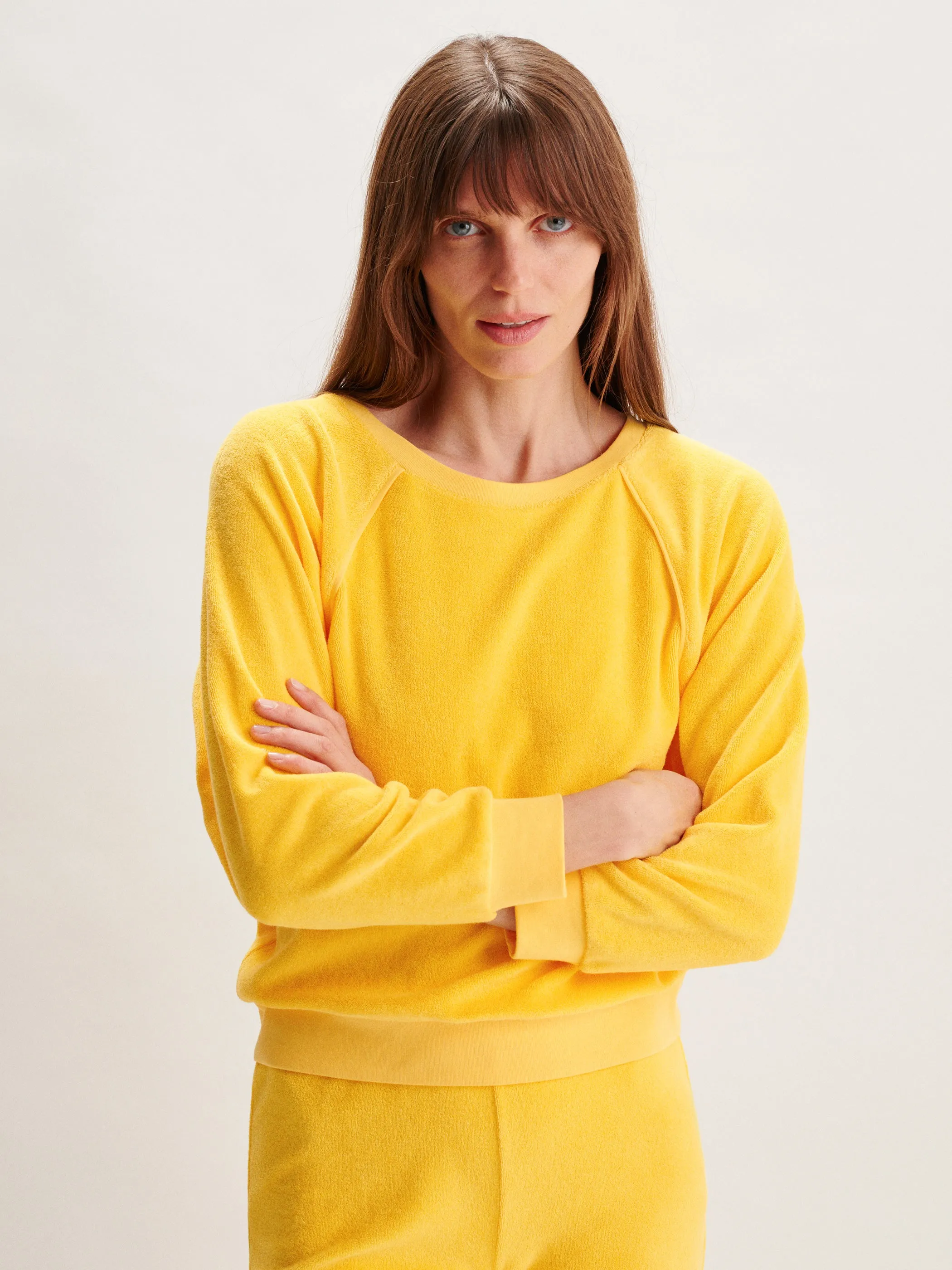 The Saba Raglan Top in Terry