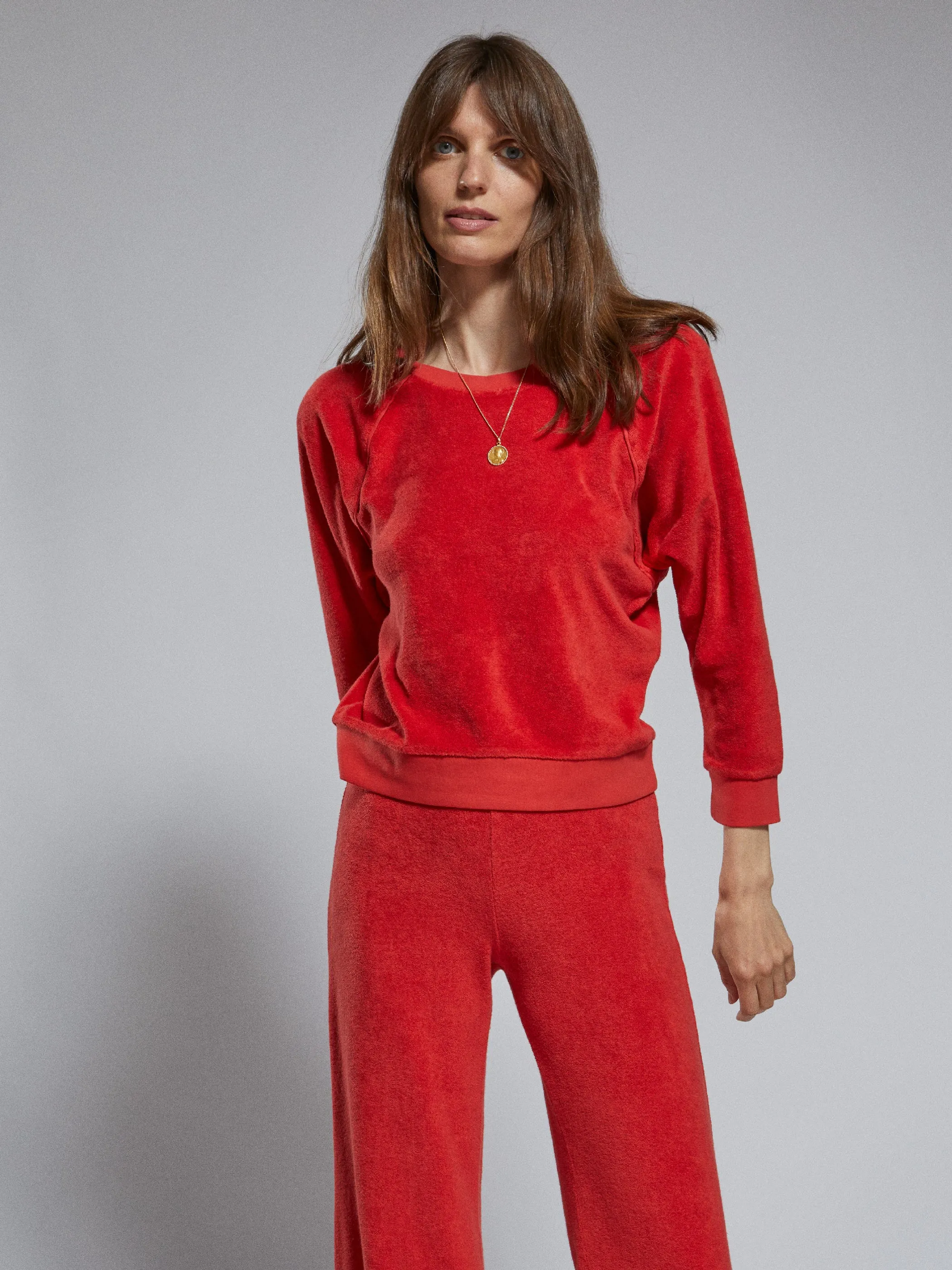 The Saba Raglan Top in Terry
