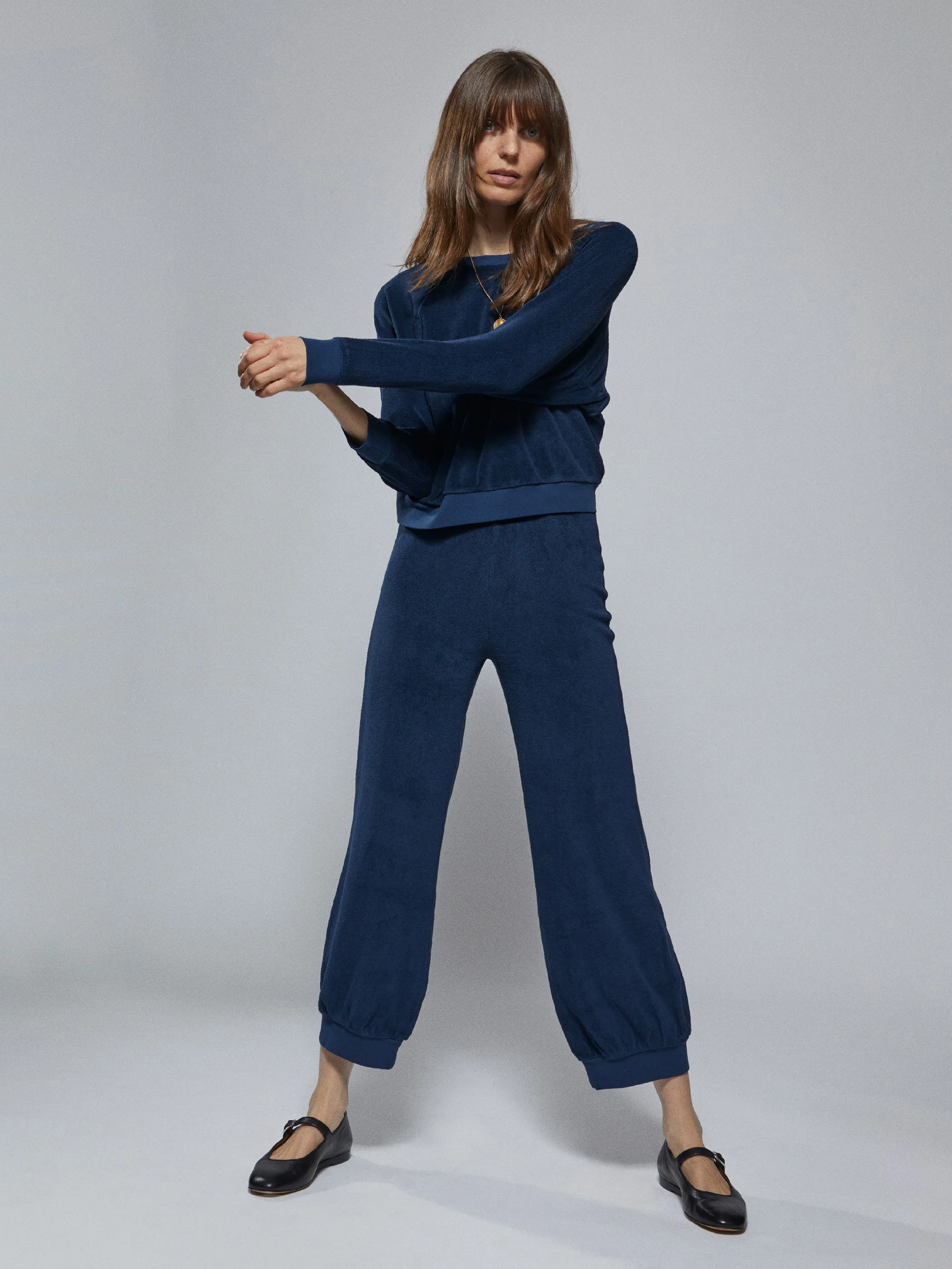 The Saba Raglan Top in Terry