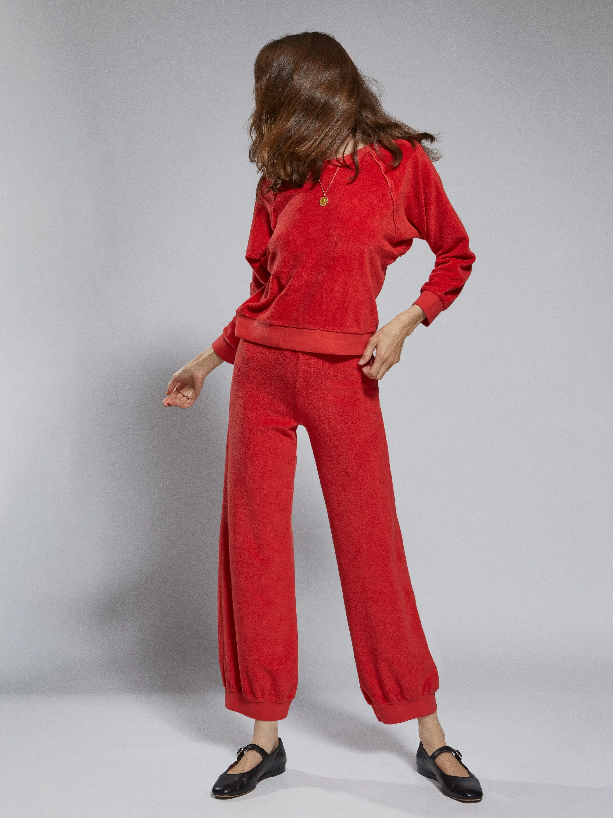 The Saba Raglan Top in Terry