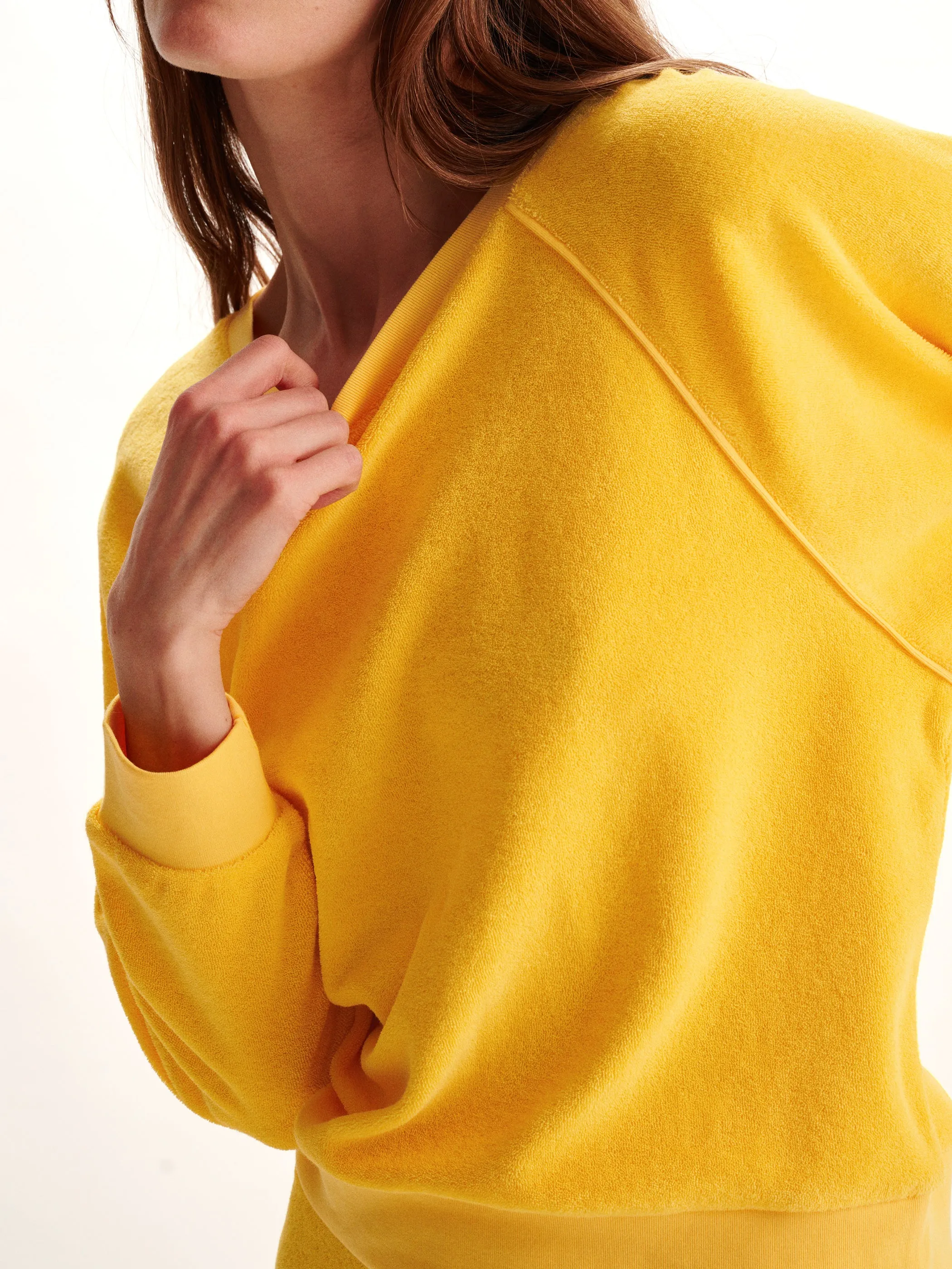 The Saba Raglan Top in Terry