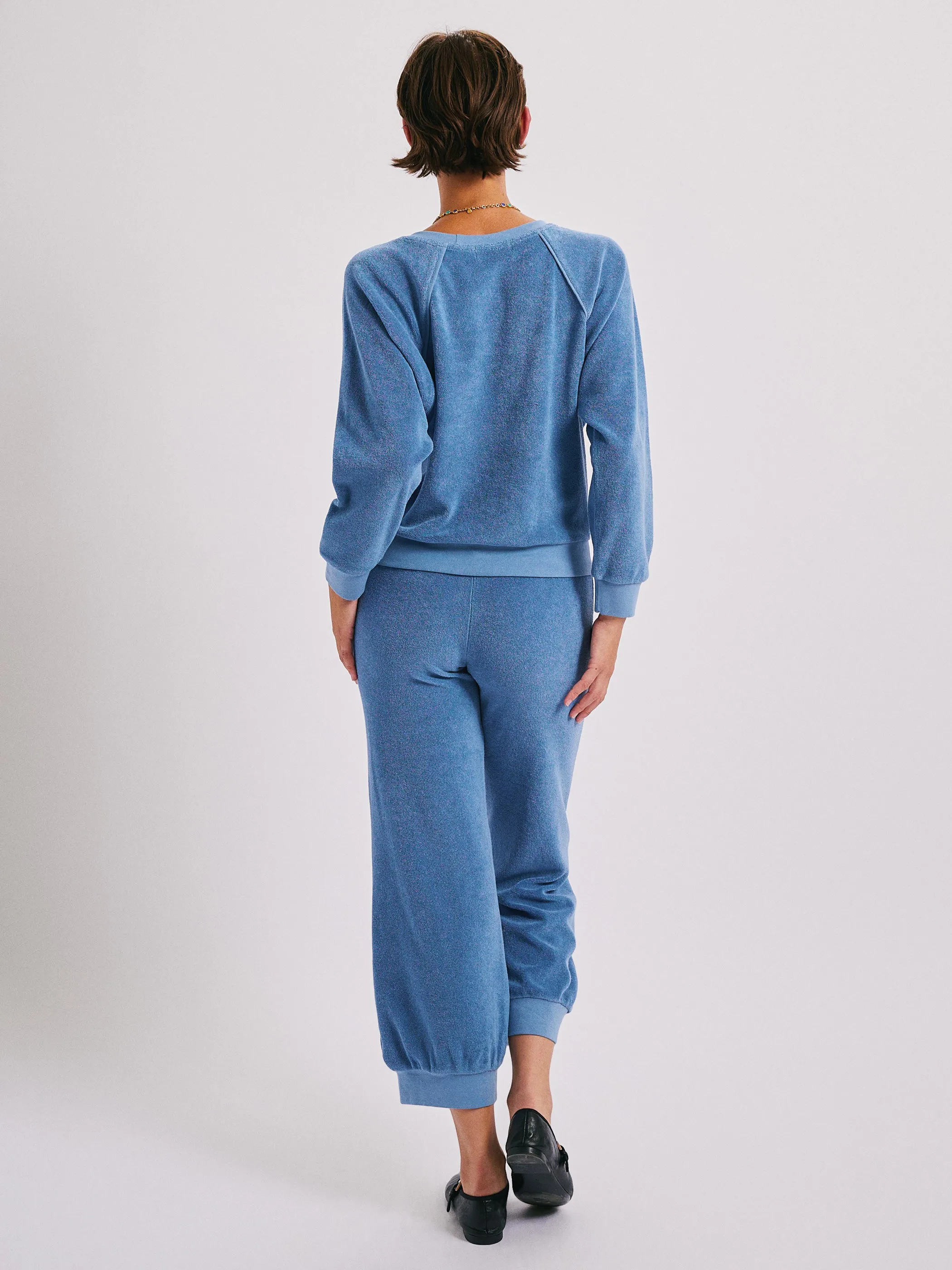The Saba Raglan Top in Terry