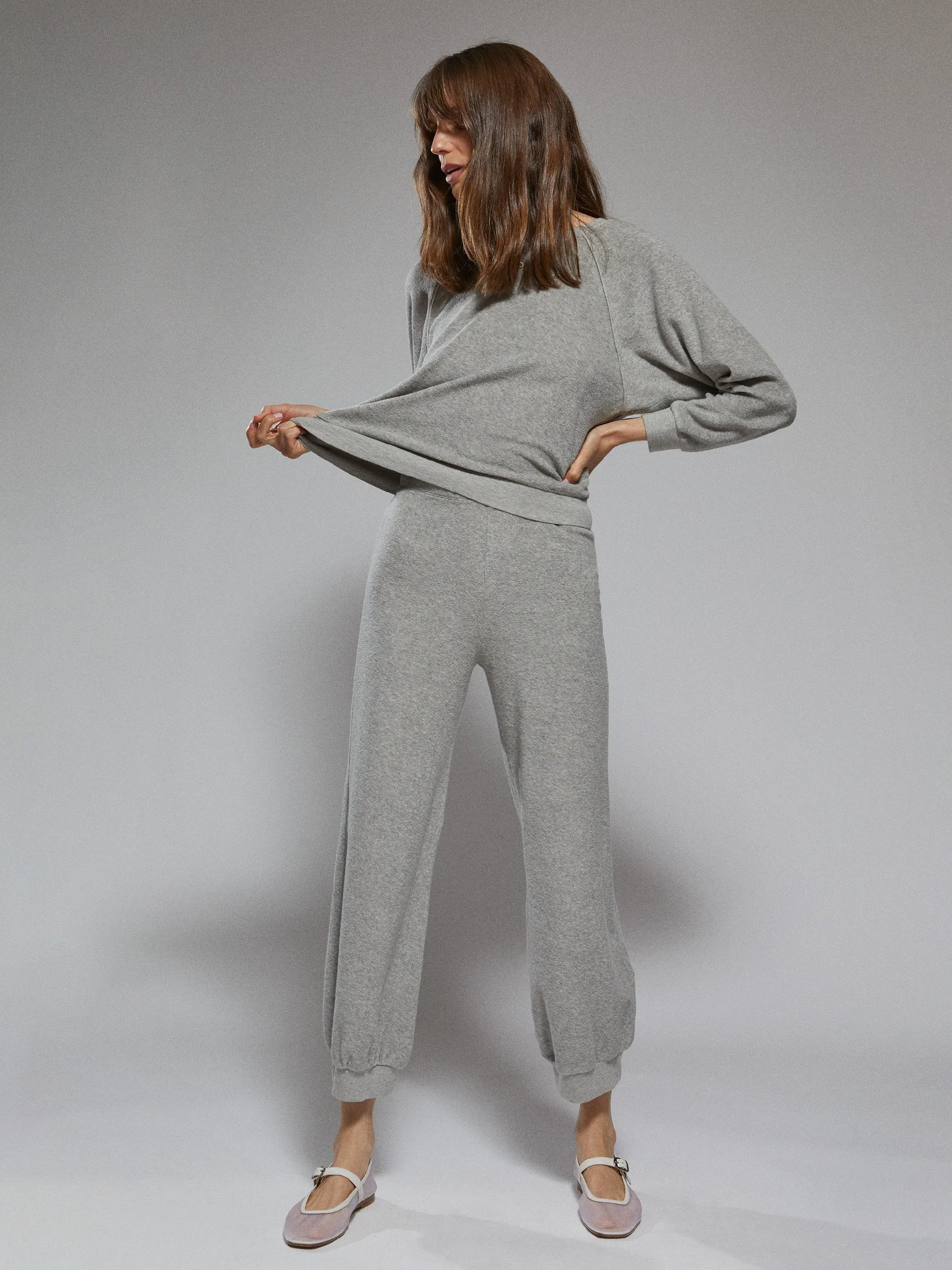 The Saba Raglan Top in Terry