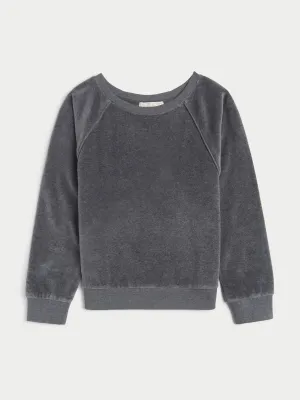 The Saba Raglan Top in Velour