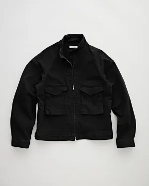Trooper Short Jacket Cotton Drill Twill Black