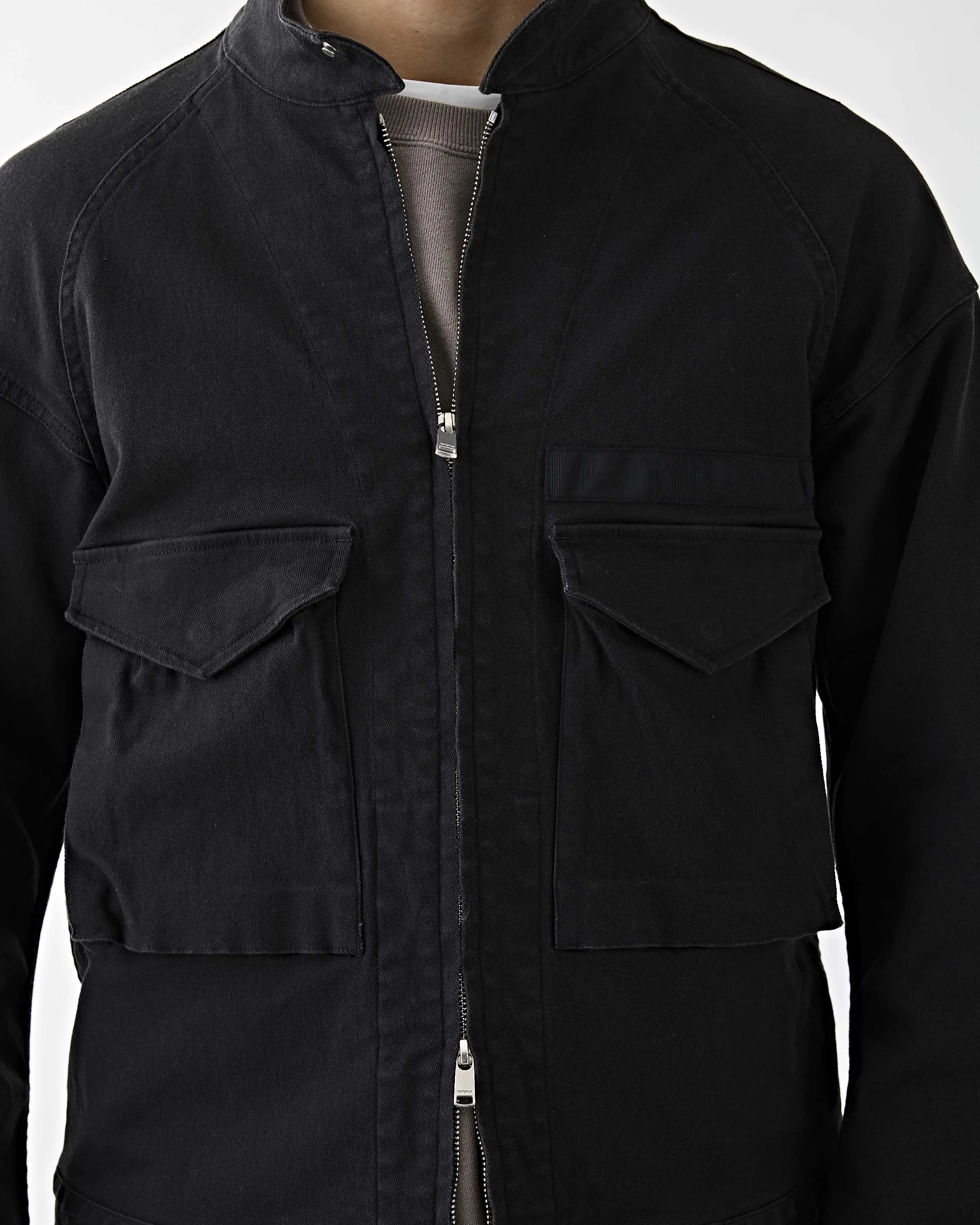 Trooper Short Jacket Cotton Drill Twill Black