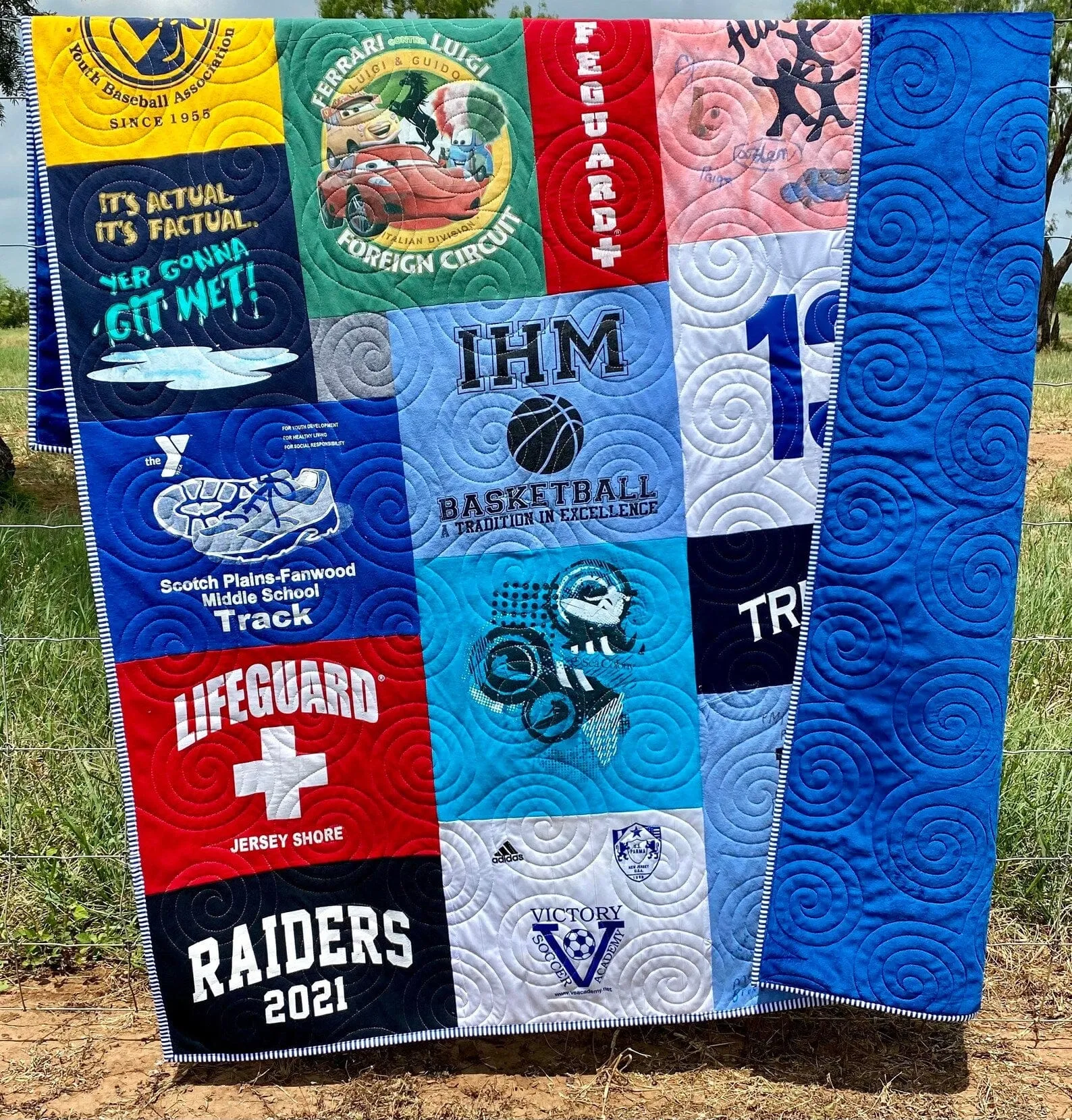 Tshirt Quilt Custom DEPOSIT Memory Blanket Graduation Gift Tee Handmade Keepsake Sport Clothing College Birthday Lap Throw Twin Memorial