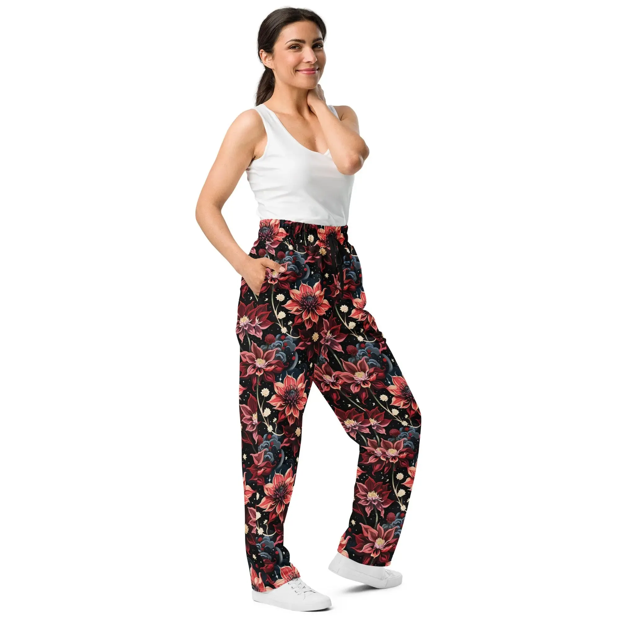 Twilight Dahlia Wide-leg joggers