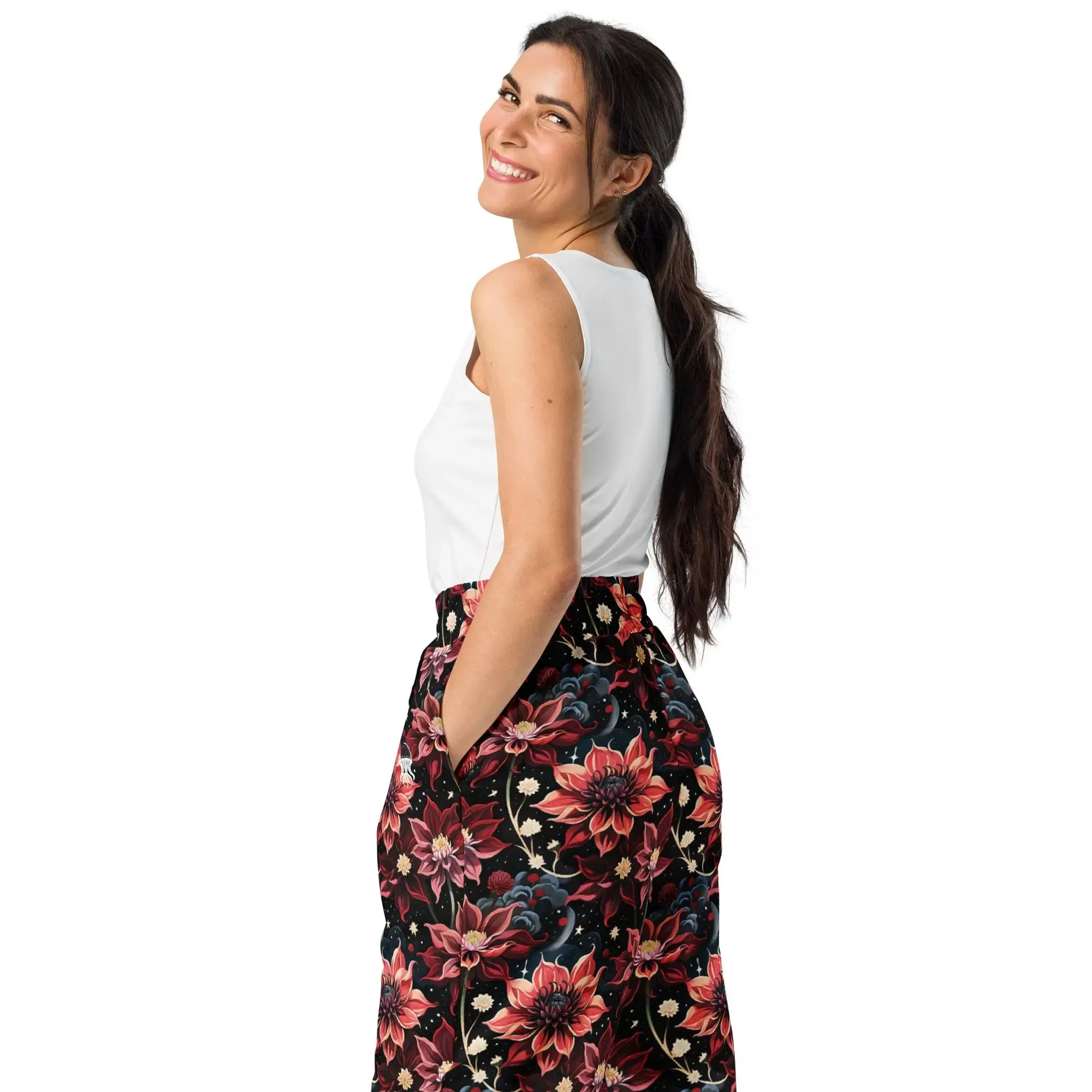 Twilight Dahlia Wide-leg joggers