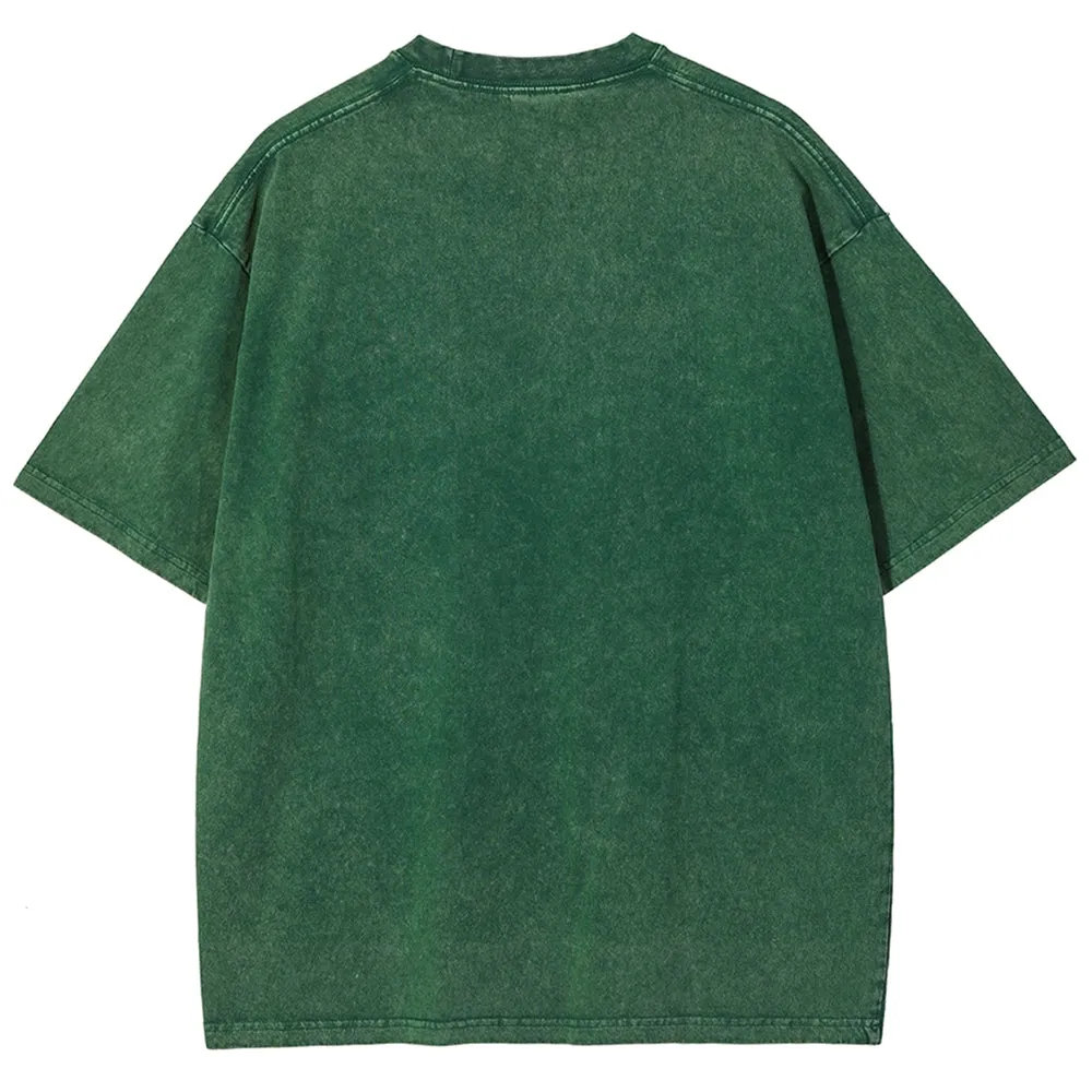 Unisex USA With Star Graphic Independence's Day Vintage Washed Tee