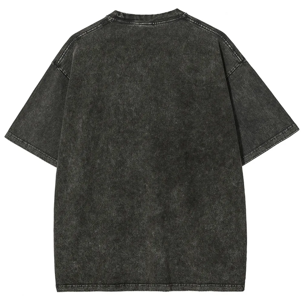 Unisex USA With Star Graphic Independence's Day Vintage Washed Tee