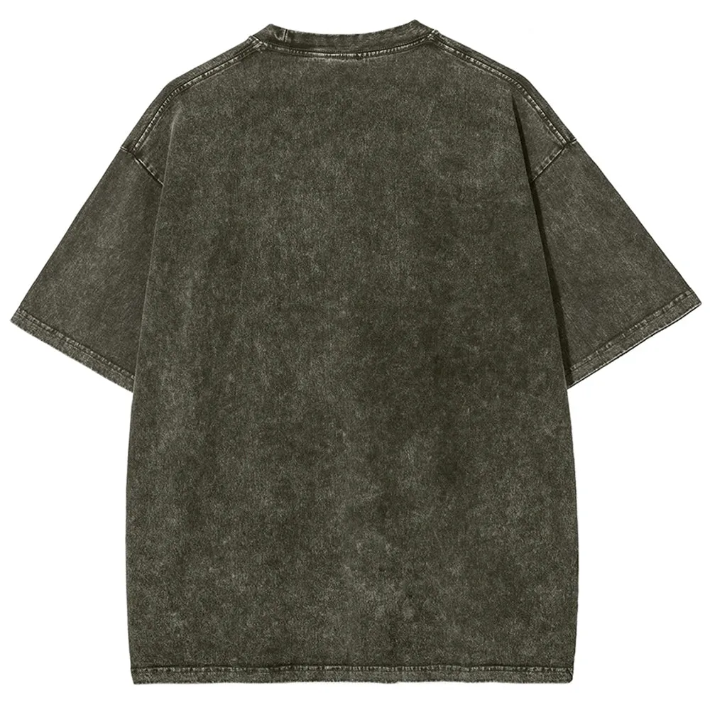 Unisex USA With Star Graphic Independence's Day Vintage Washed Tee