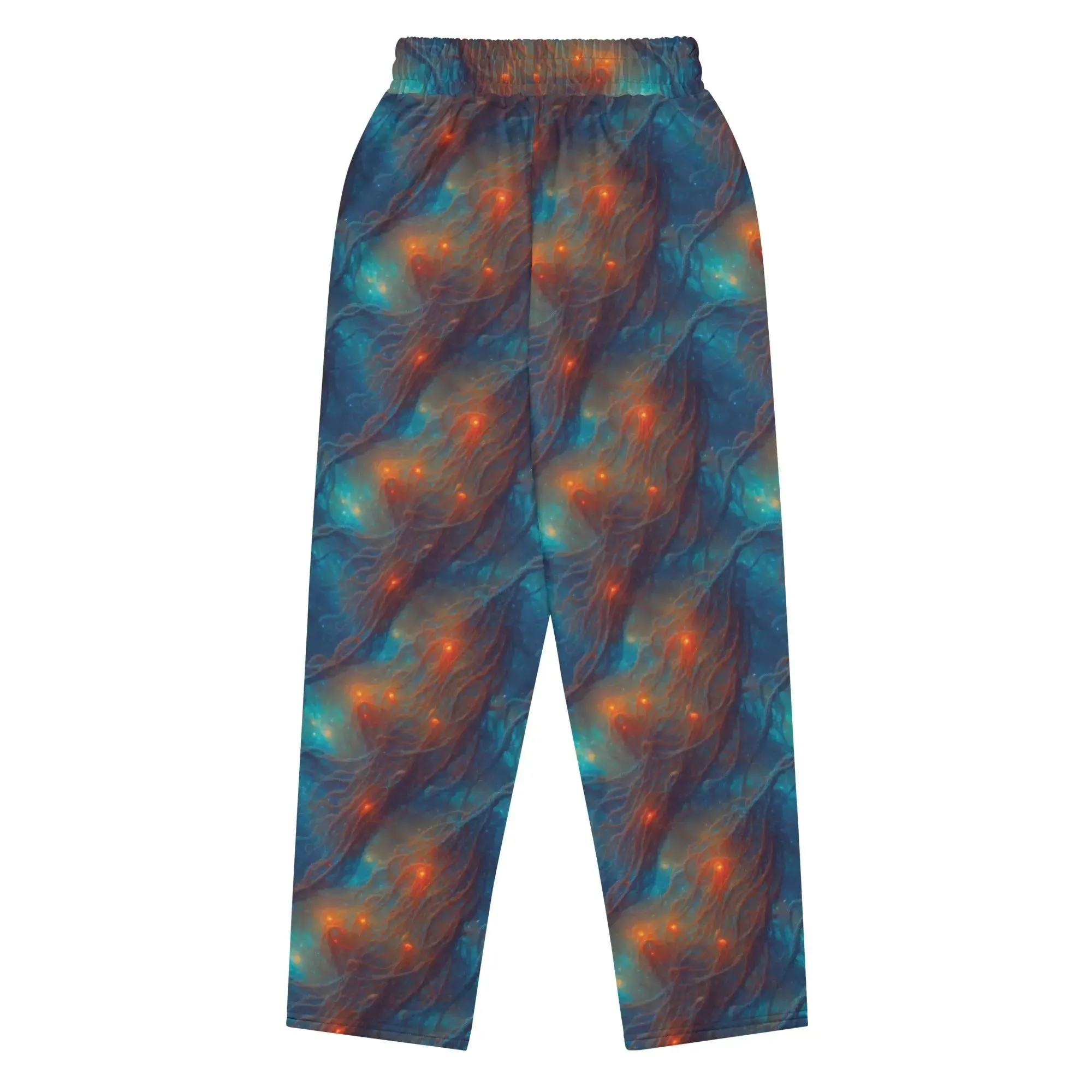 Unisex Wide-leg Joggers - Nebular Nexus