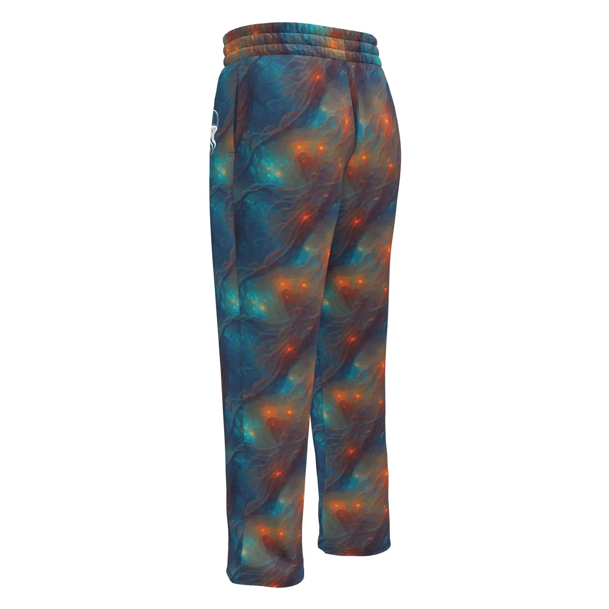 Unisex Wide-leg Joggers - Nebular Nexus