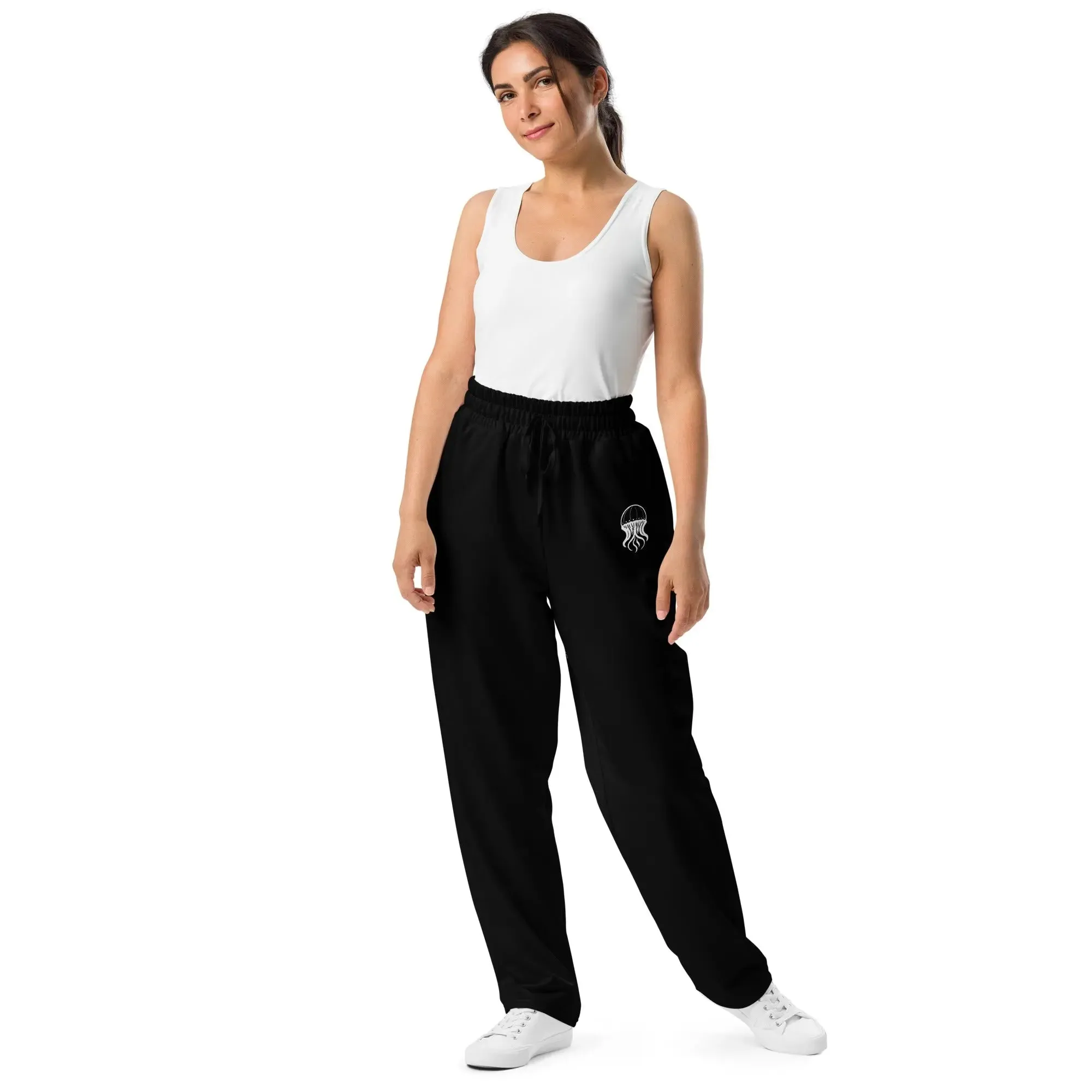 Unisex Wide-leg Joggers - Noir