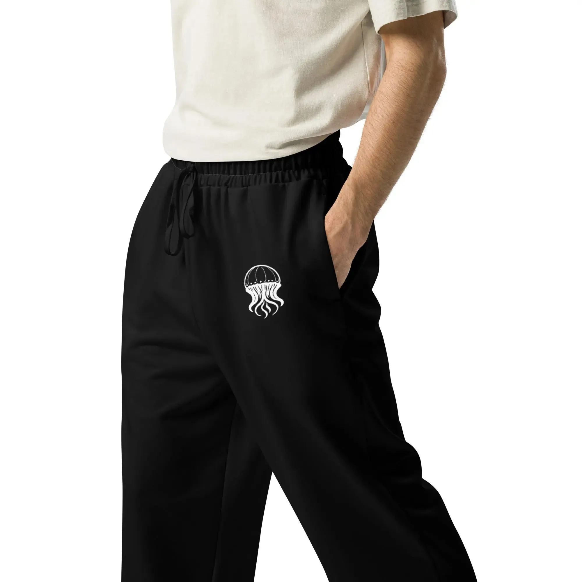 Unisex Wide-leg Joggers - Noir