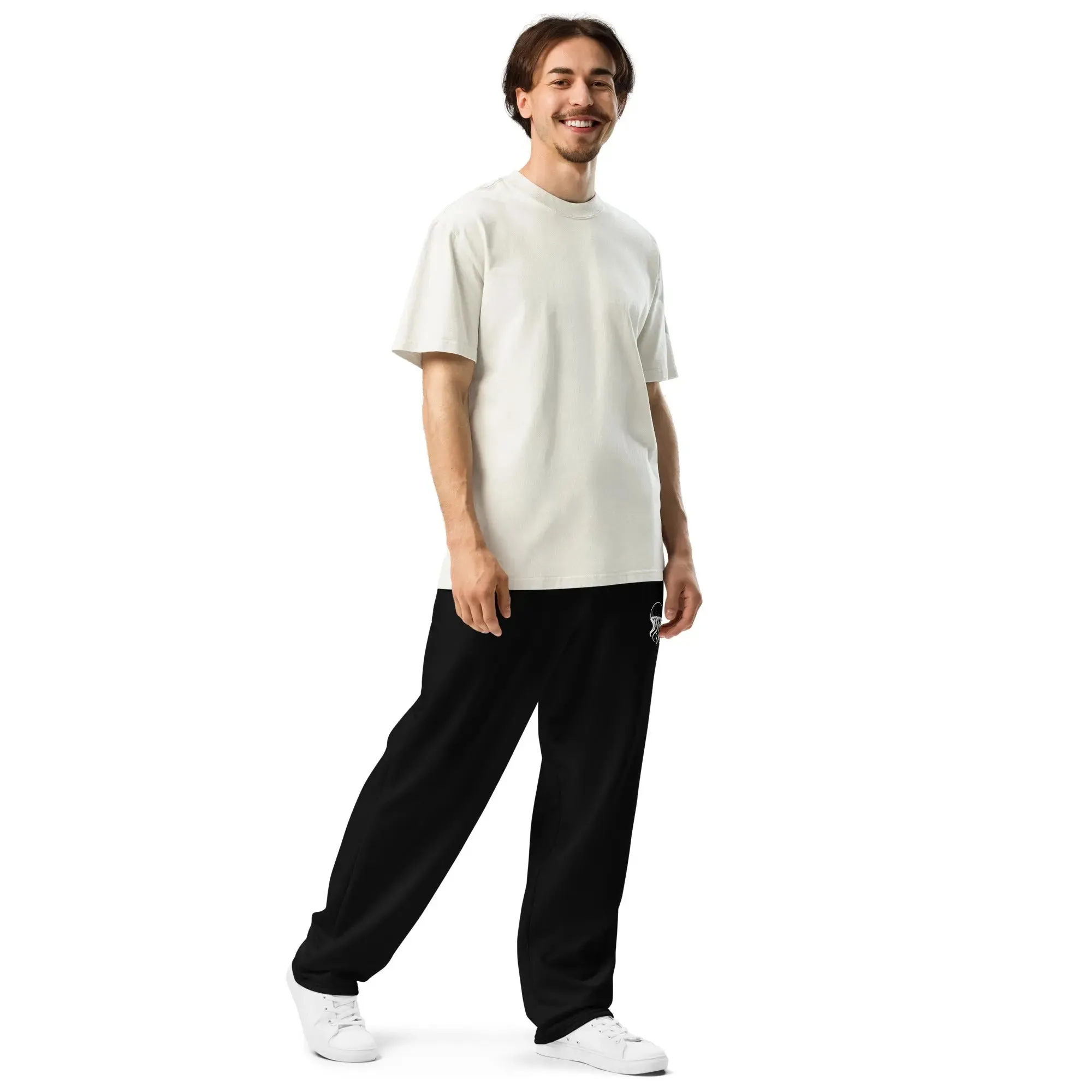 Unisex Wide-leg Joggers - Noir