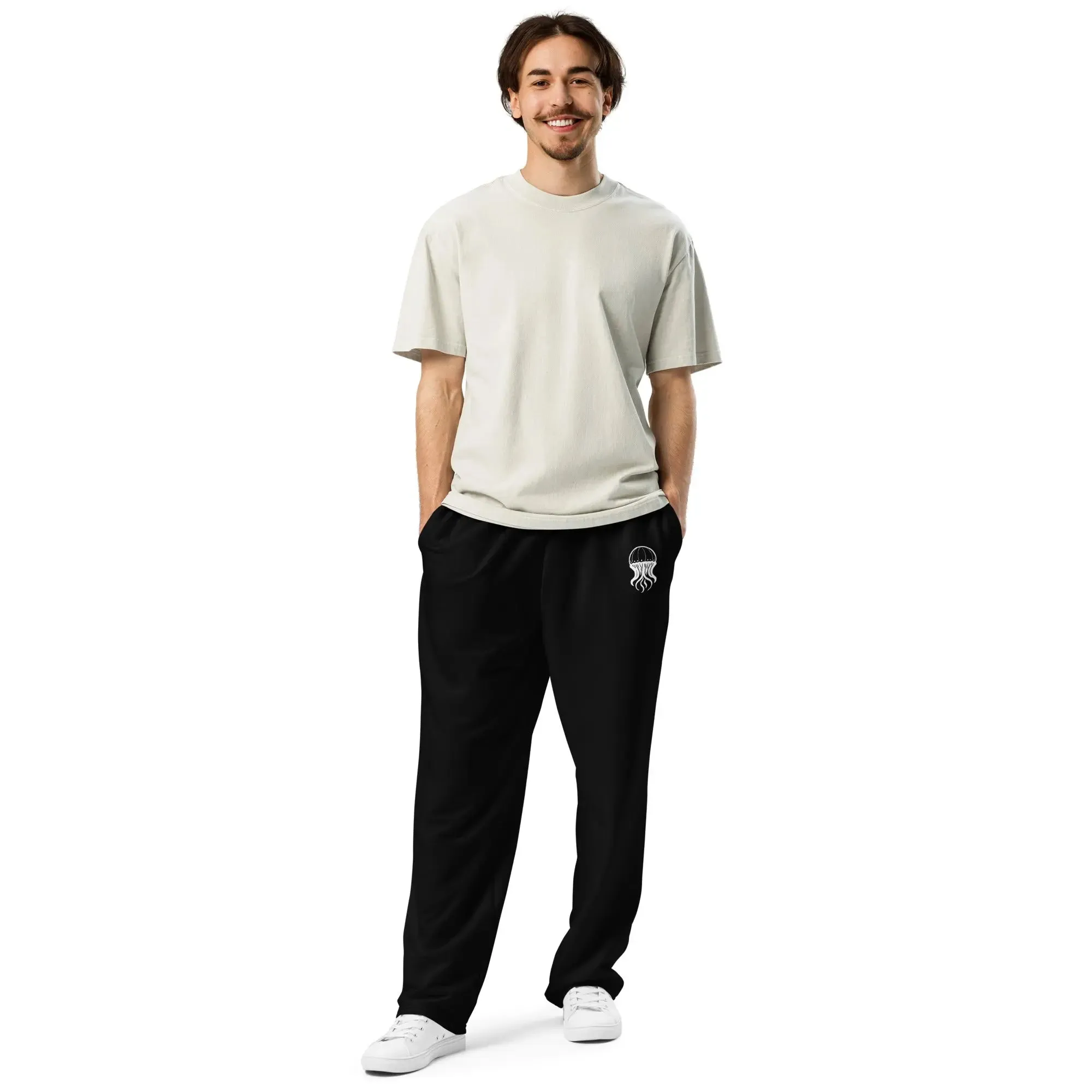 Unisex Wide-leg Joggers - Noir