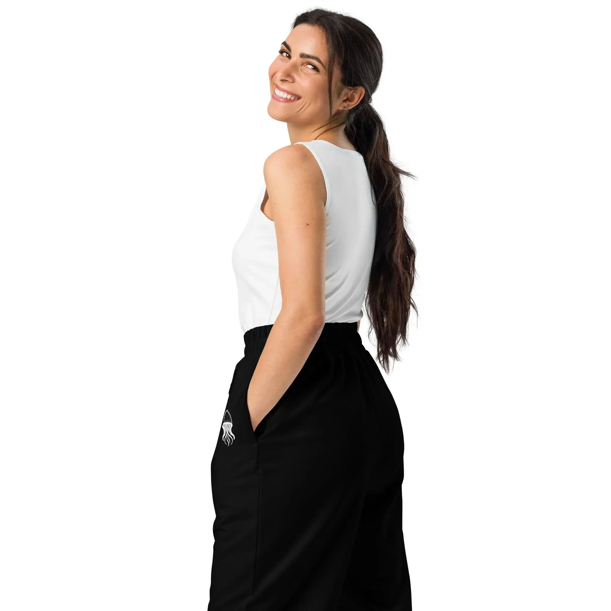 Unisex Wide-leg Joggers - Noir