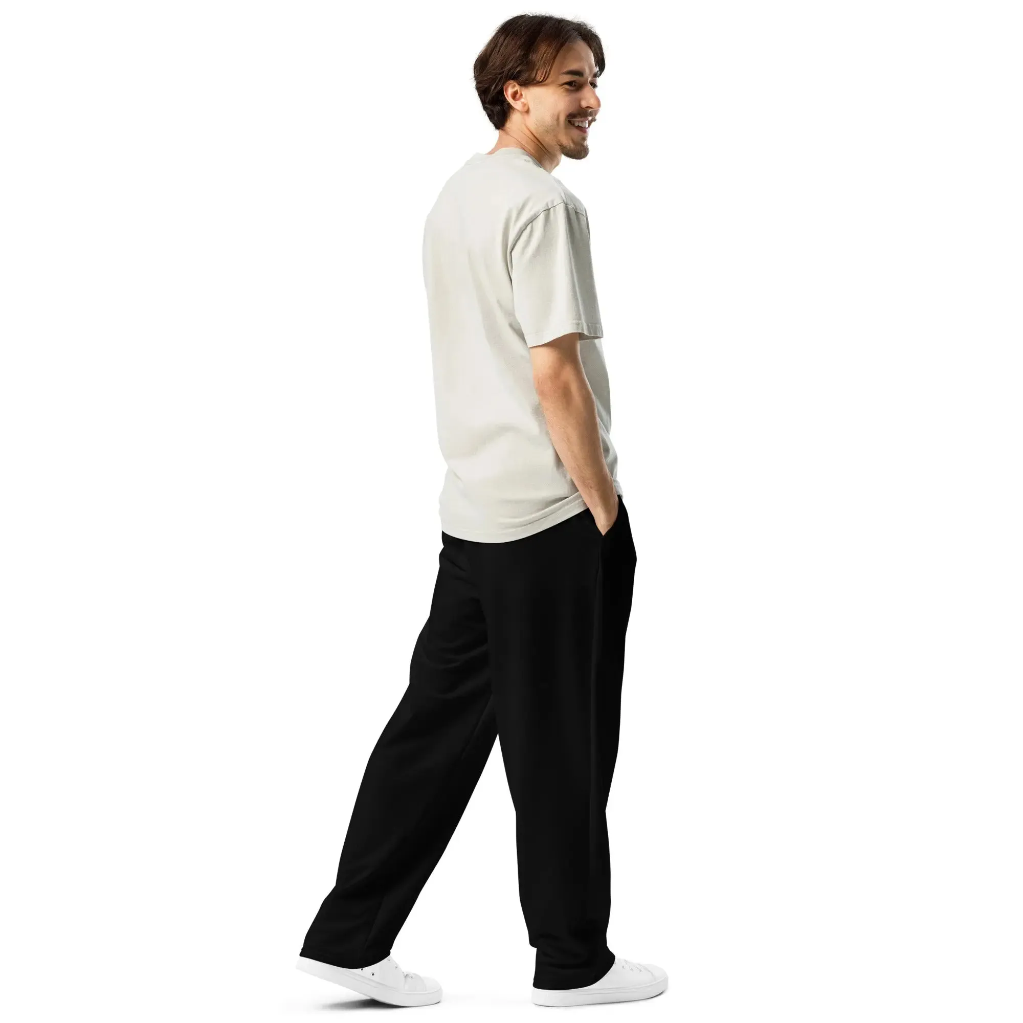Unisex Wide-leg Joggers - Noir