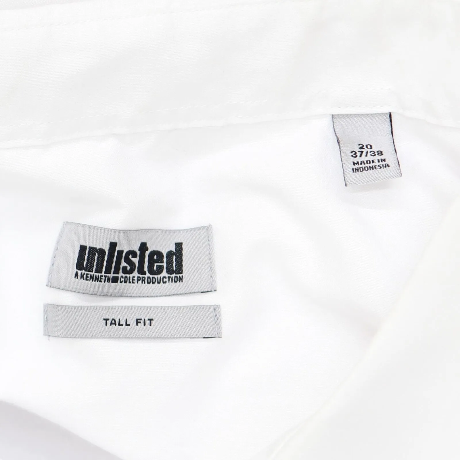 Unlisted Mens Tall Fit Long Sleeve Dress Shirt 167916669d487b White 20 37/38