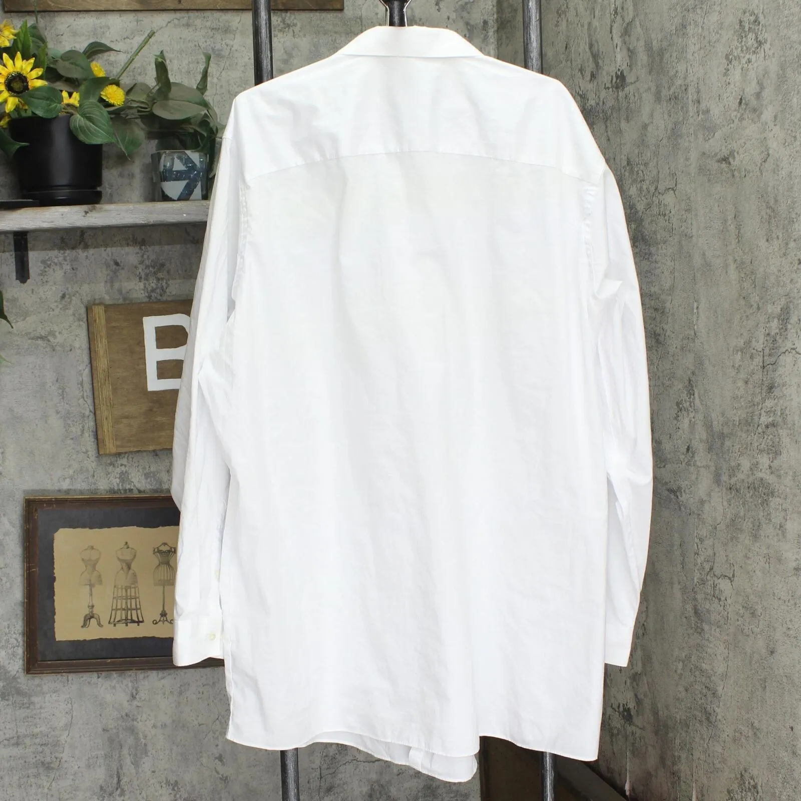 Unlisted Mens Tall Fit Long Sleeve Dress Shirt 167916669d487b White 20 37/38