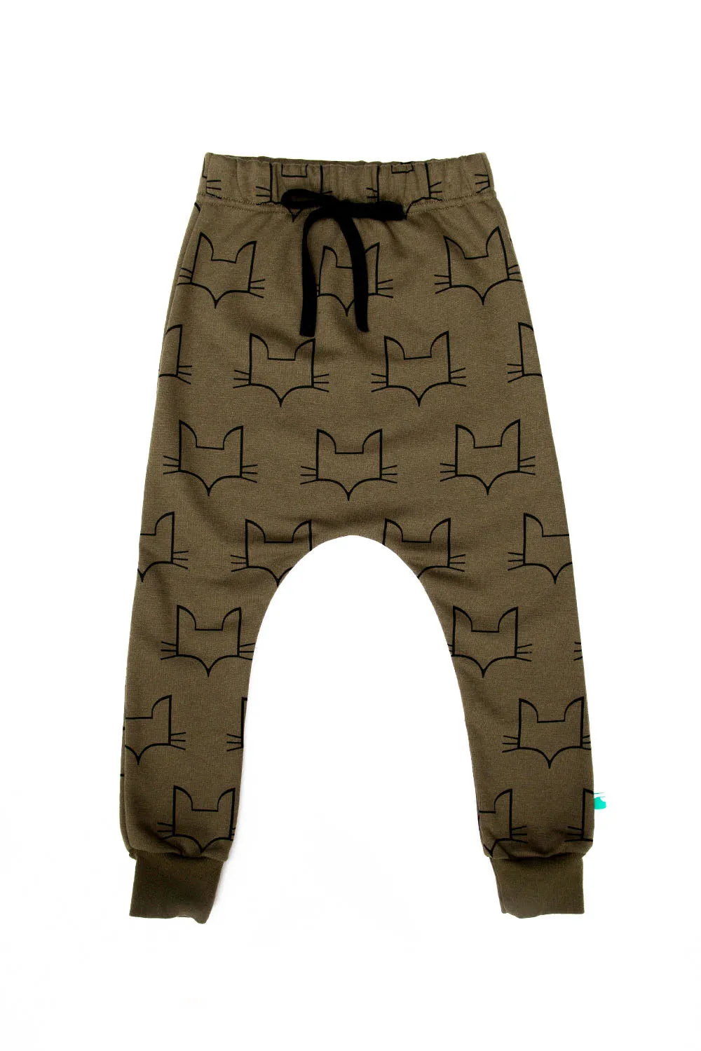 Upcycled Fox-head Unisex Jogger - Khaki