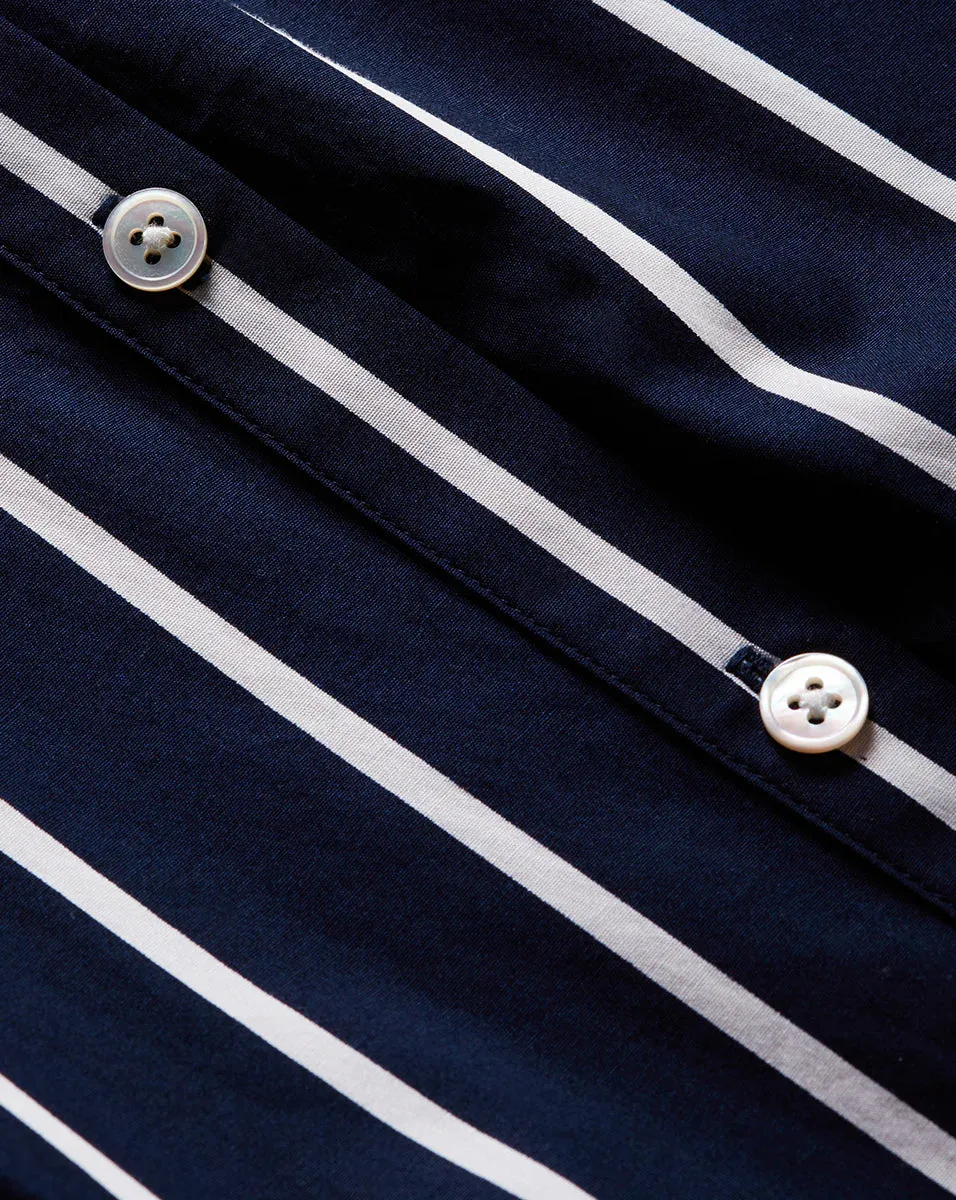 VERONICA BEARD Lloyd Striped Button Down Shirt