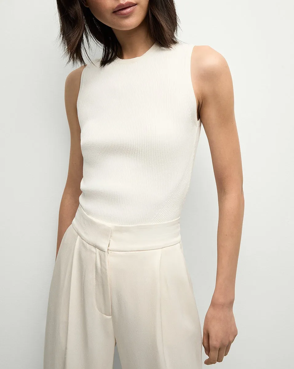 Veronica Beard Sid Sleeveless Crew-Neck Pullover (More Colors)