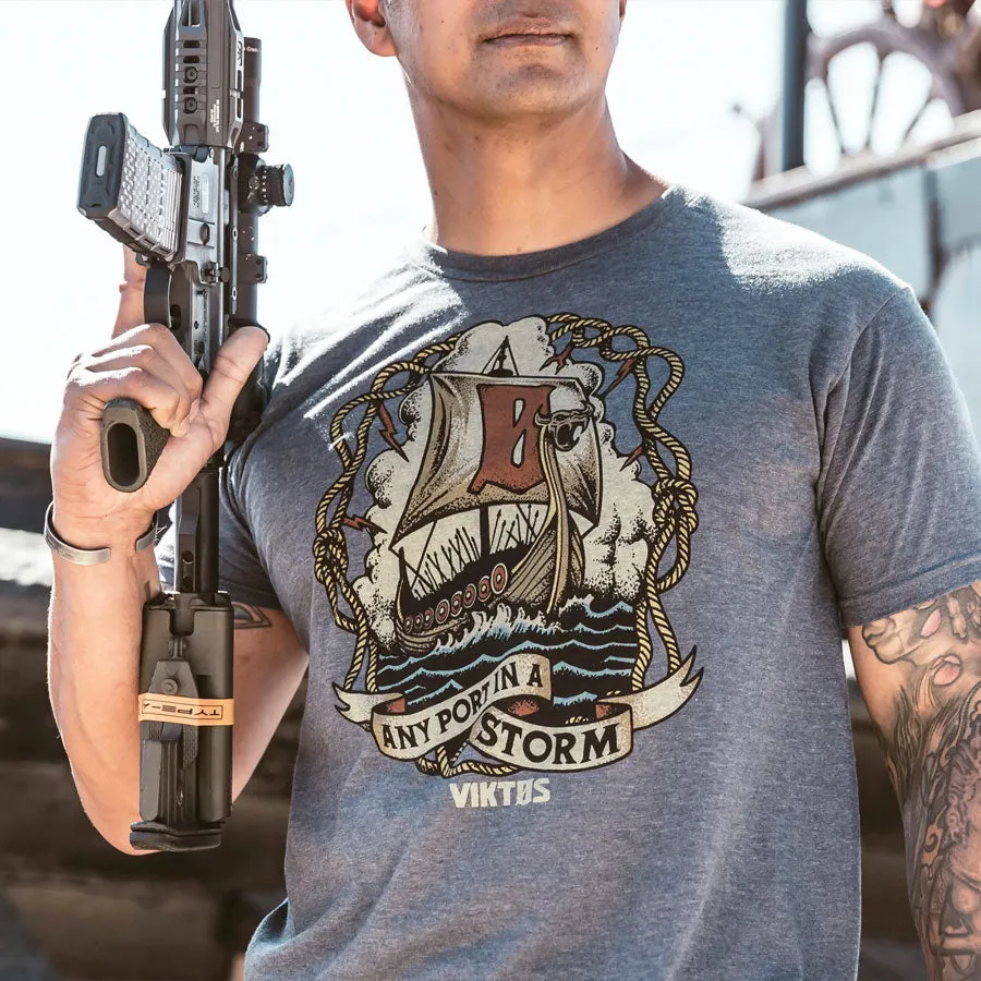VIKTOS Any Port Tee Atlantic Heather