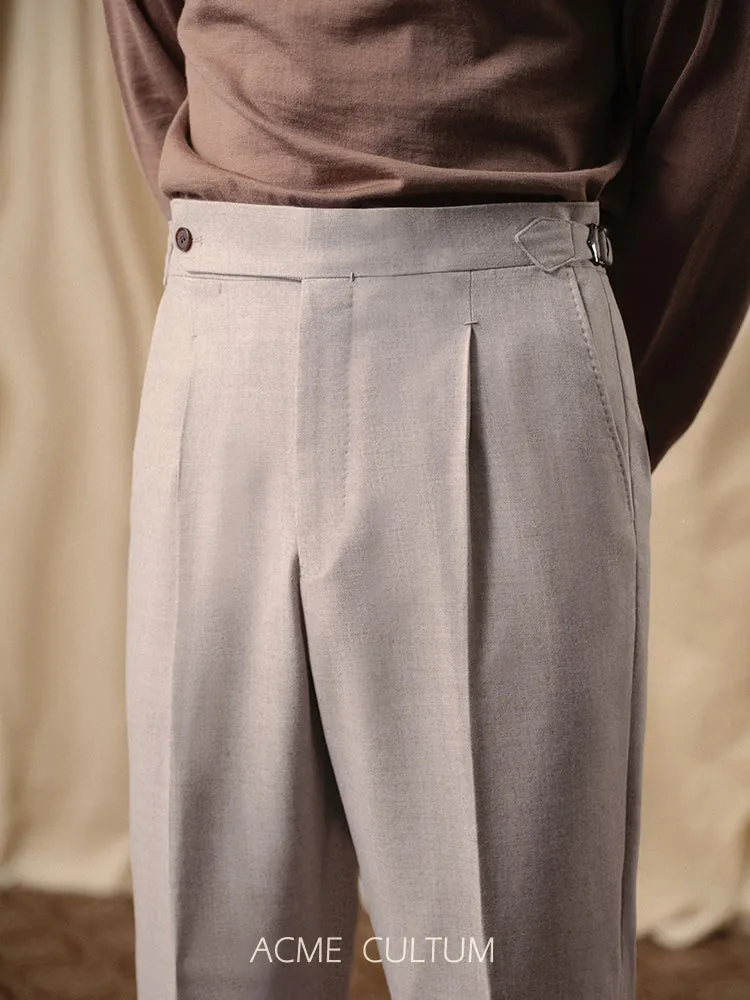 Virgin Wool Flannel Trousers