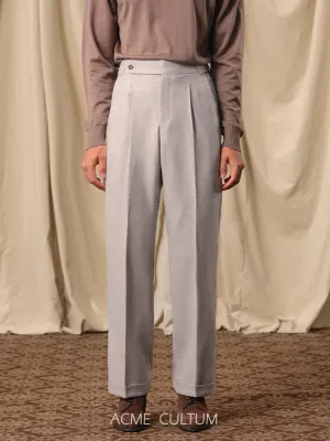 Virgin Wool Flannel Trousers
