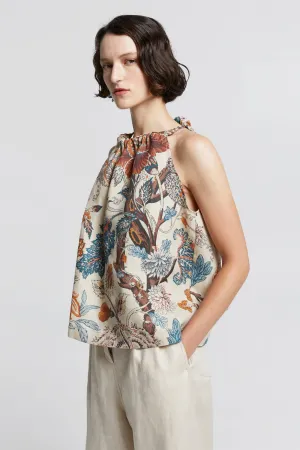 Wardian Bow Back Top Sand Multi
