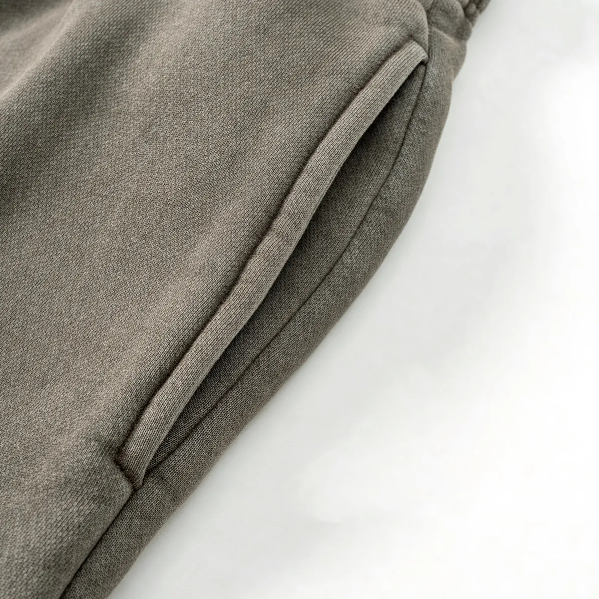Washed Straight Leg Thick Sweatpants