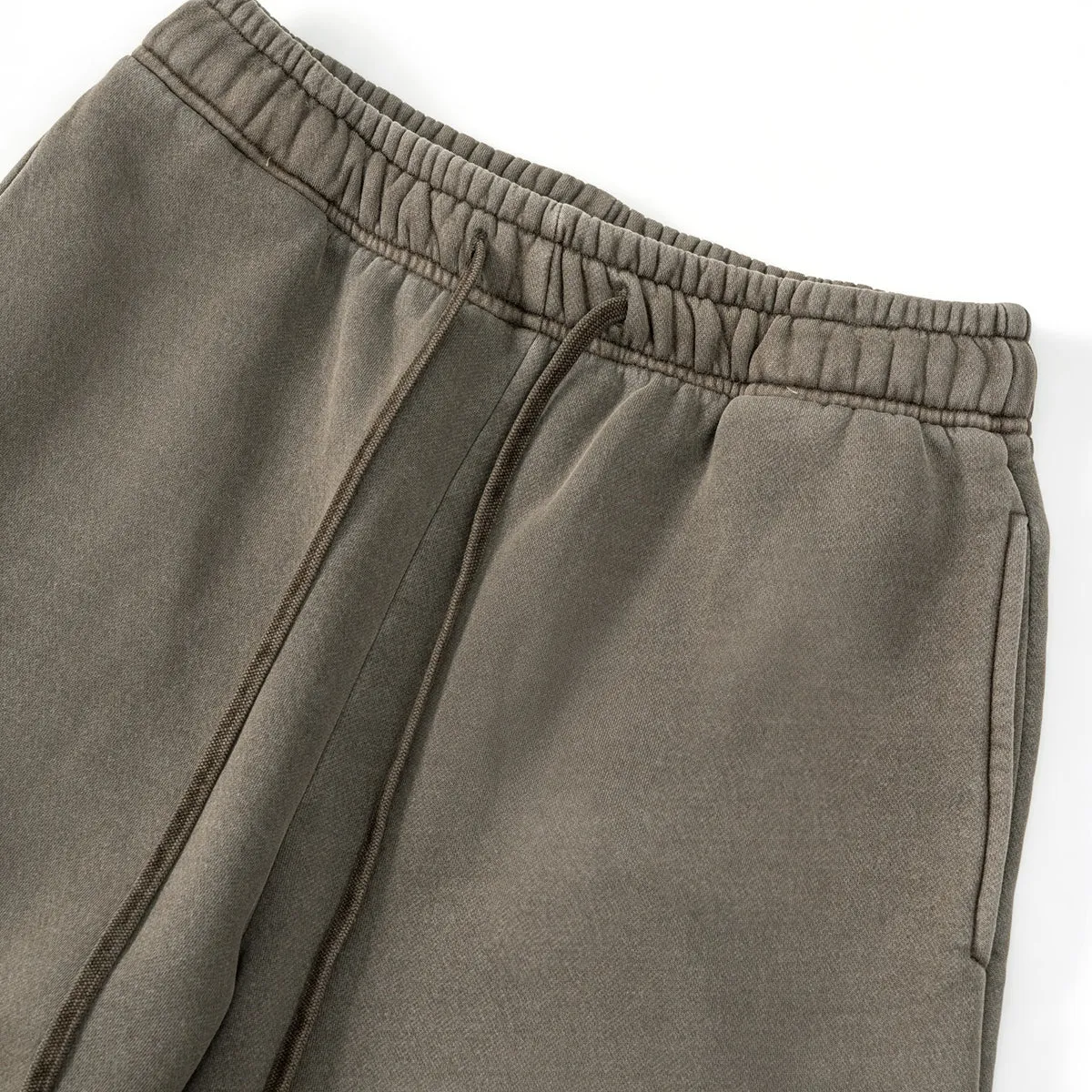 Washed Straight Leg Thick Sweatpants