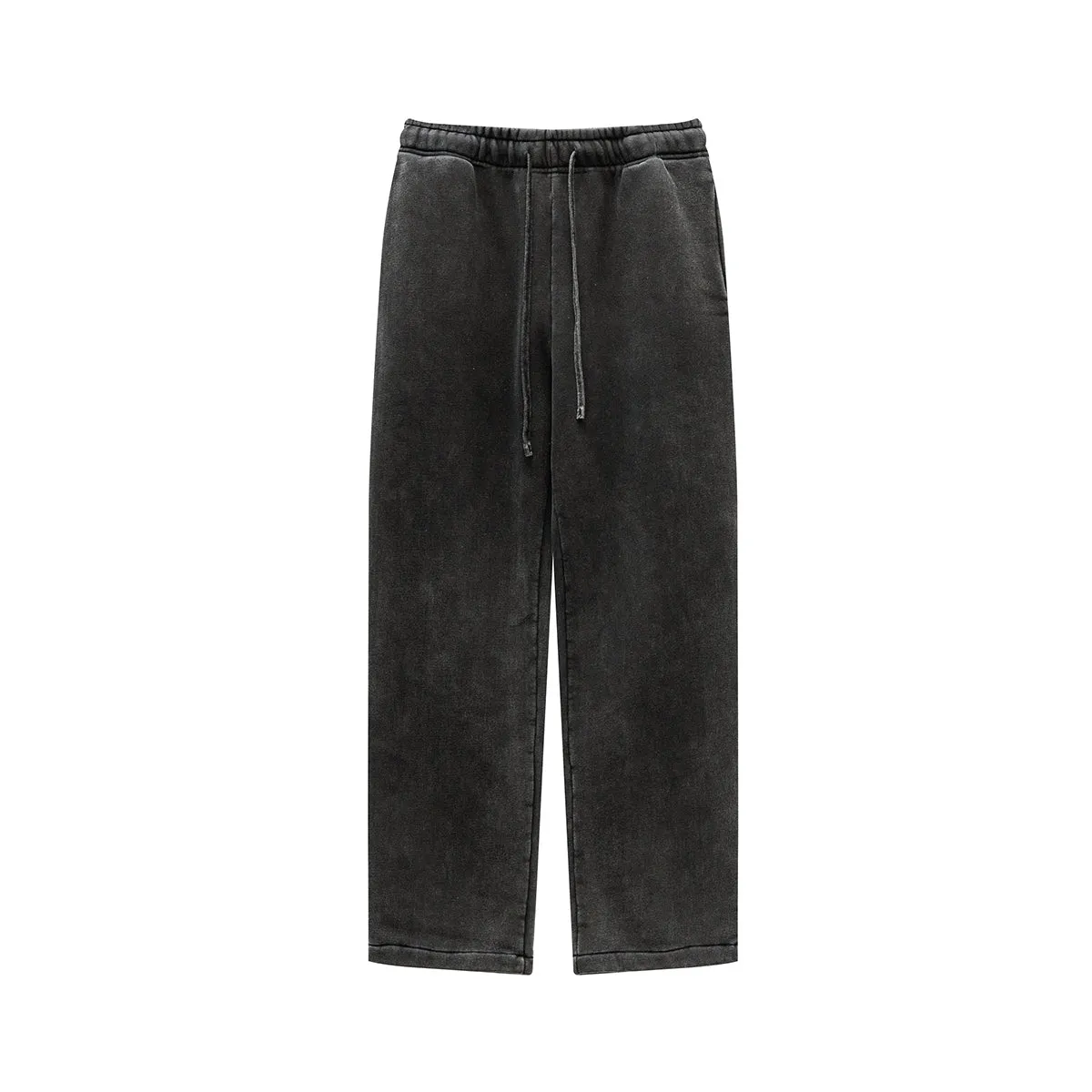 Washed Straight Leg Thick Sweatpants