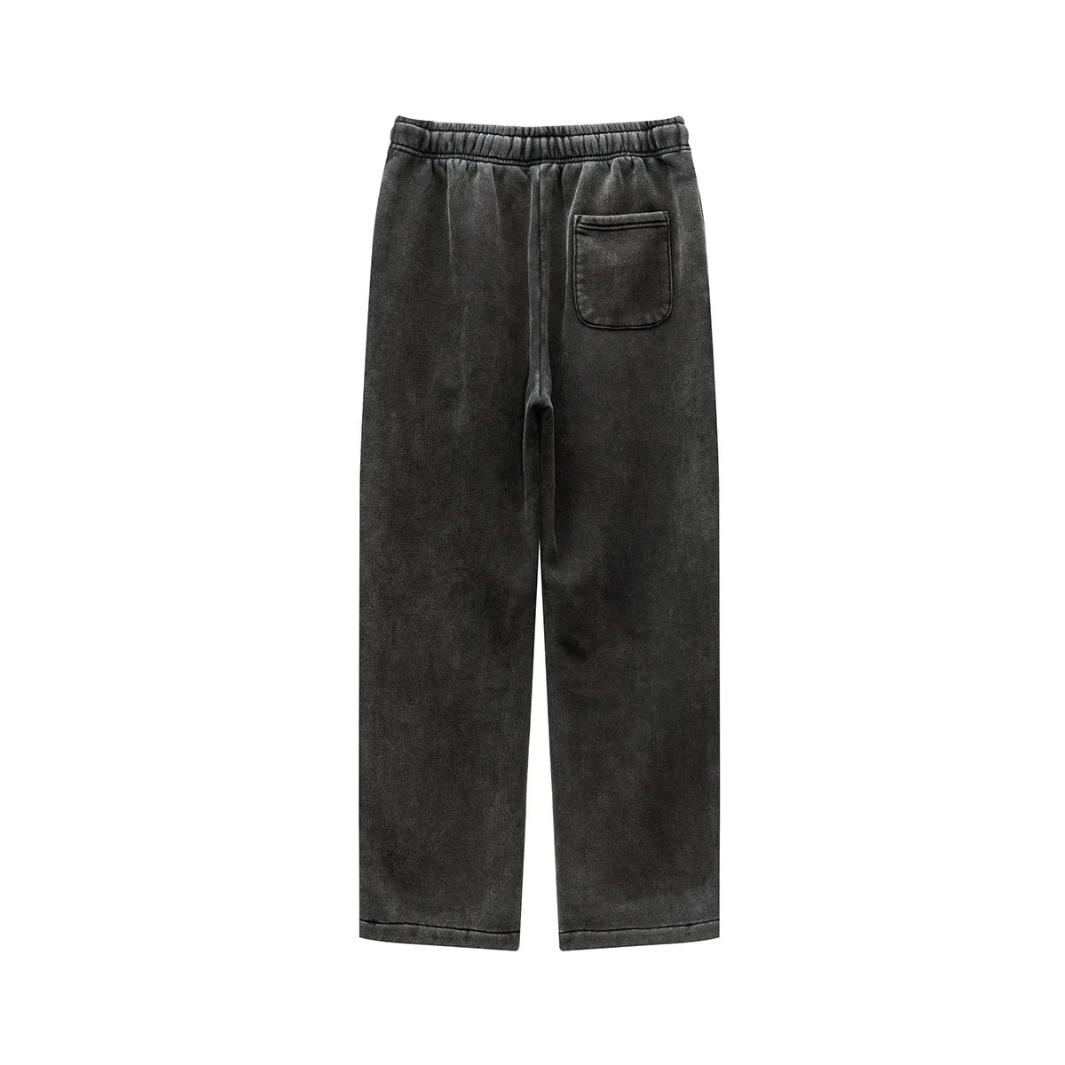Washed Straight Leg Thick Sweatpants
