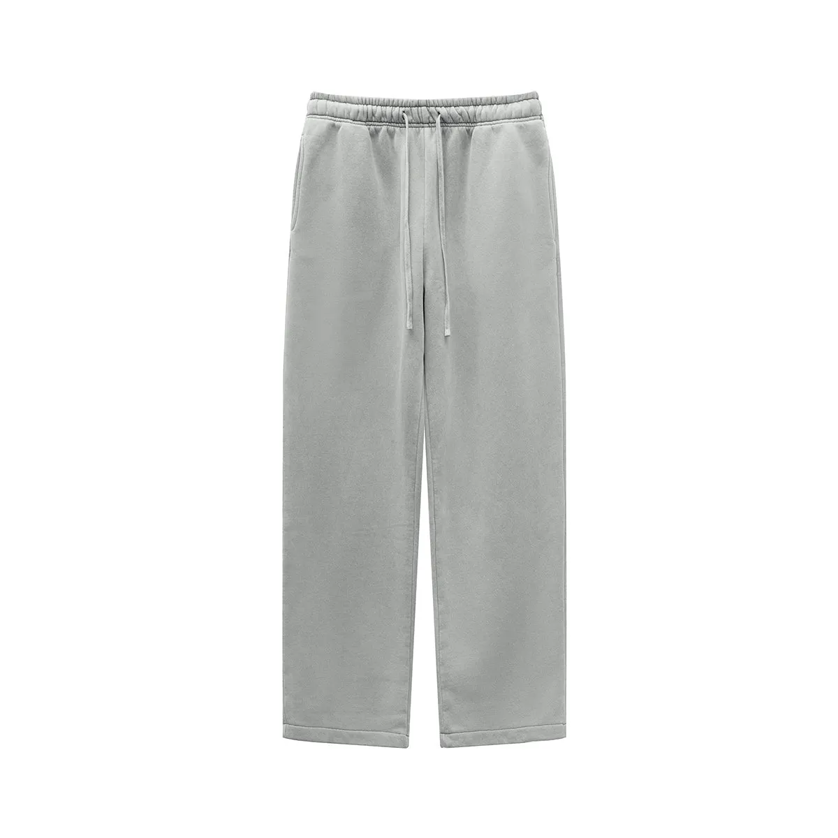 Washed Straight Leg Thick Sweatpants