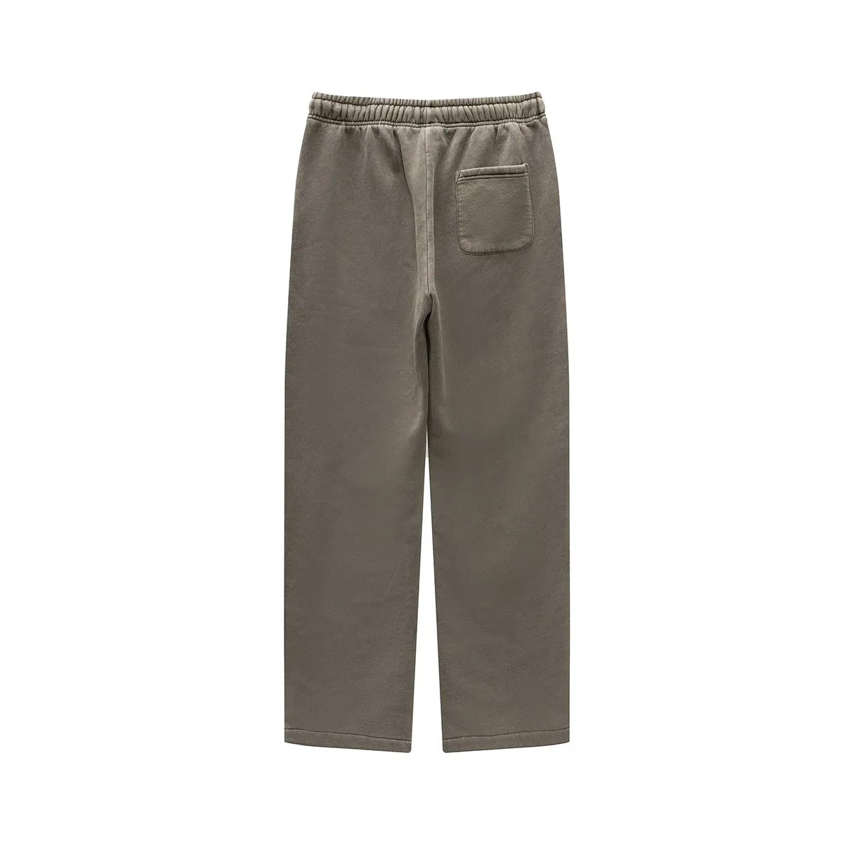 Washed Straight Leg Thick Sweatpants
