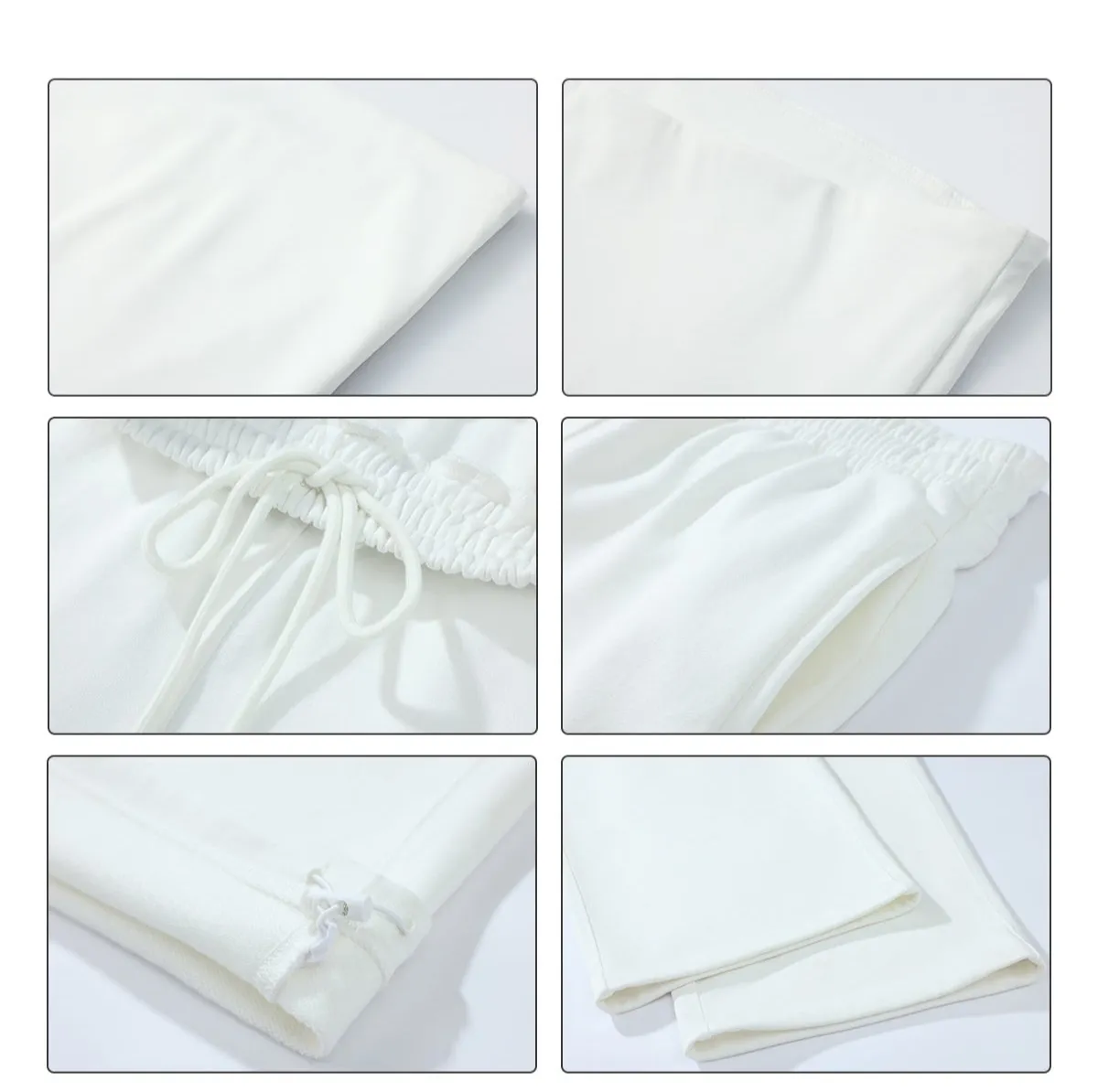 White Bandeau / Sweatpants