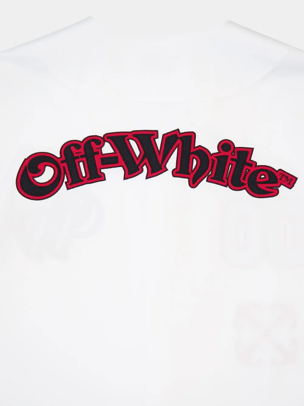 White Cotton V-neck Shirt