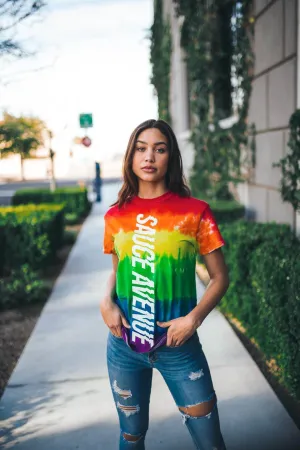 White SA (Vertical Big) | Pride Tee