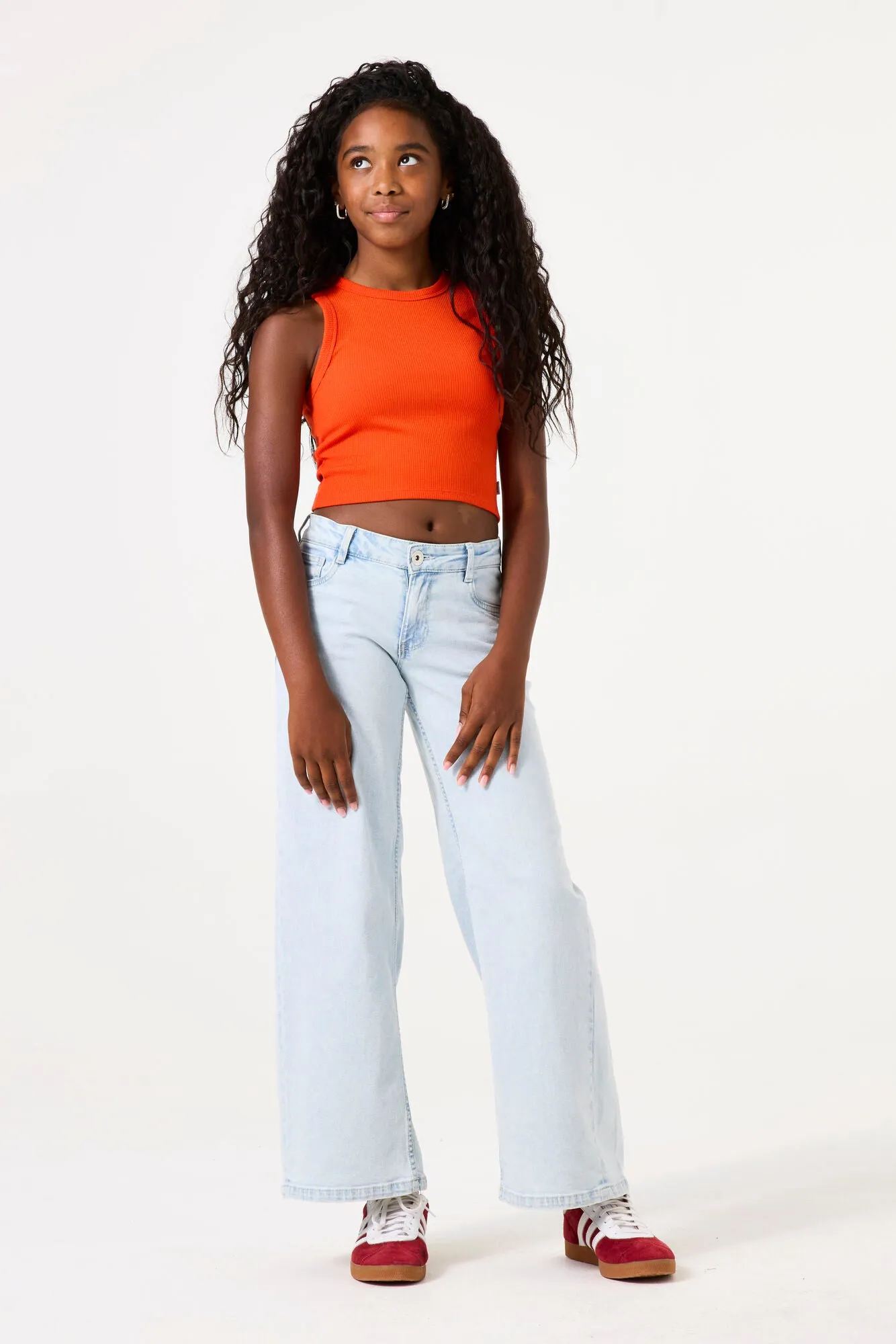 Wide Leg Jeans | Bleached