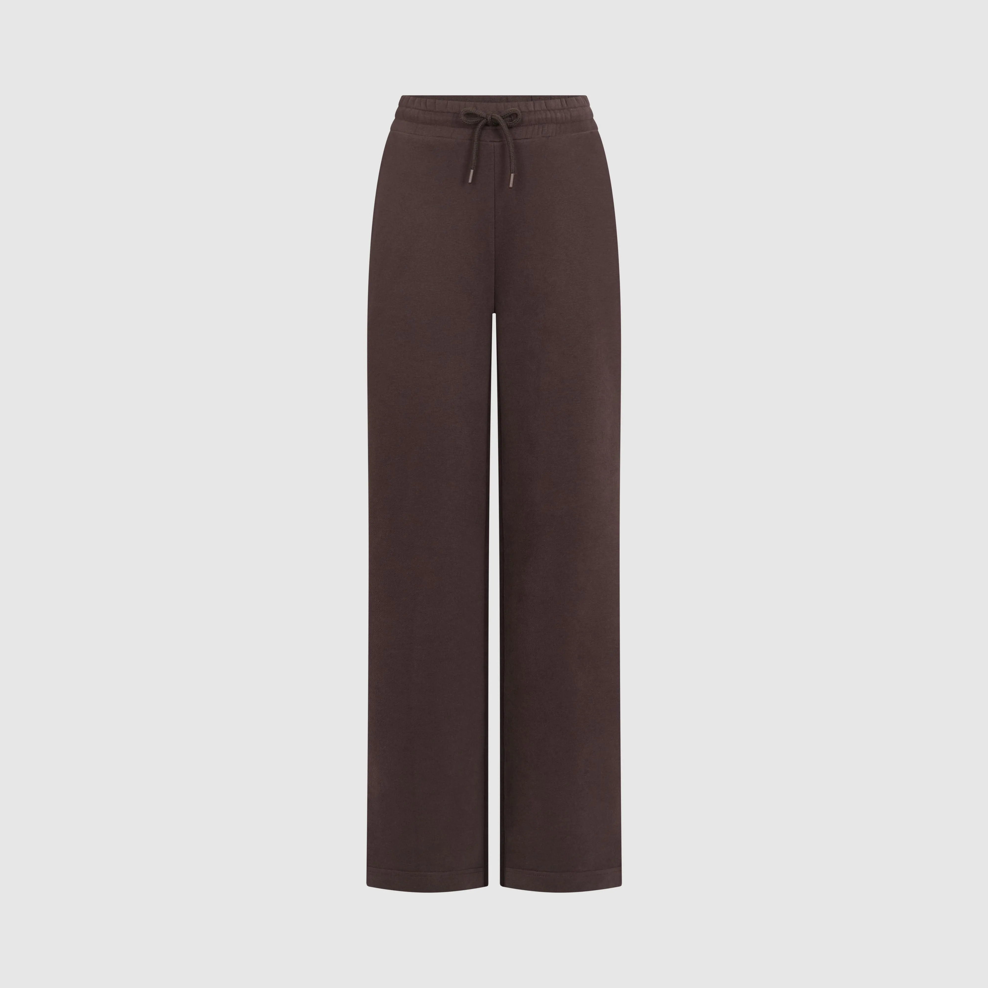 WIDE LEG JOGGERS - BITTER CHOC